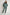 WASHED-EFFECT ZIP-UP HOODIE GREEN - NARVIK