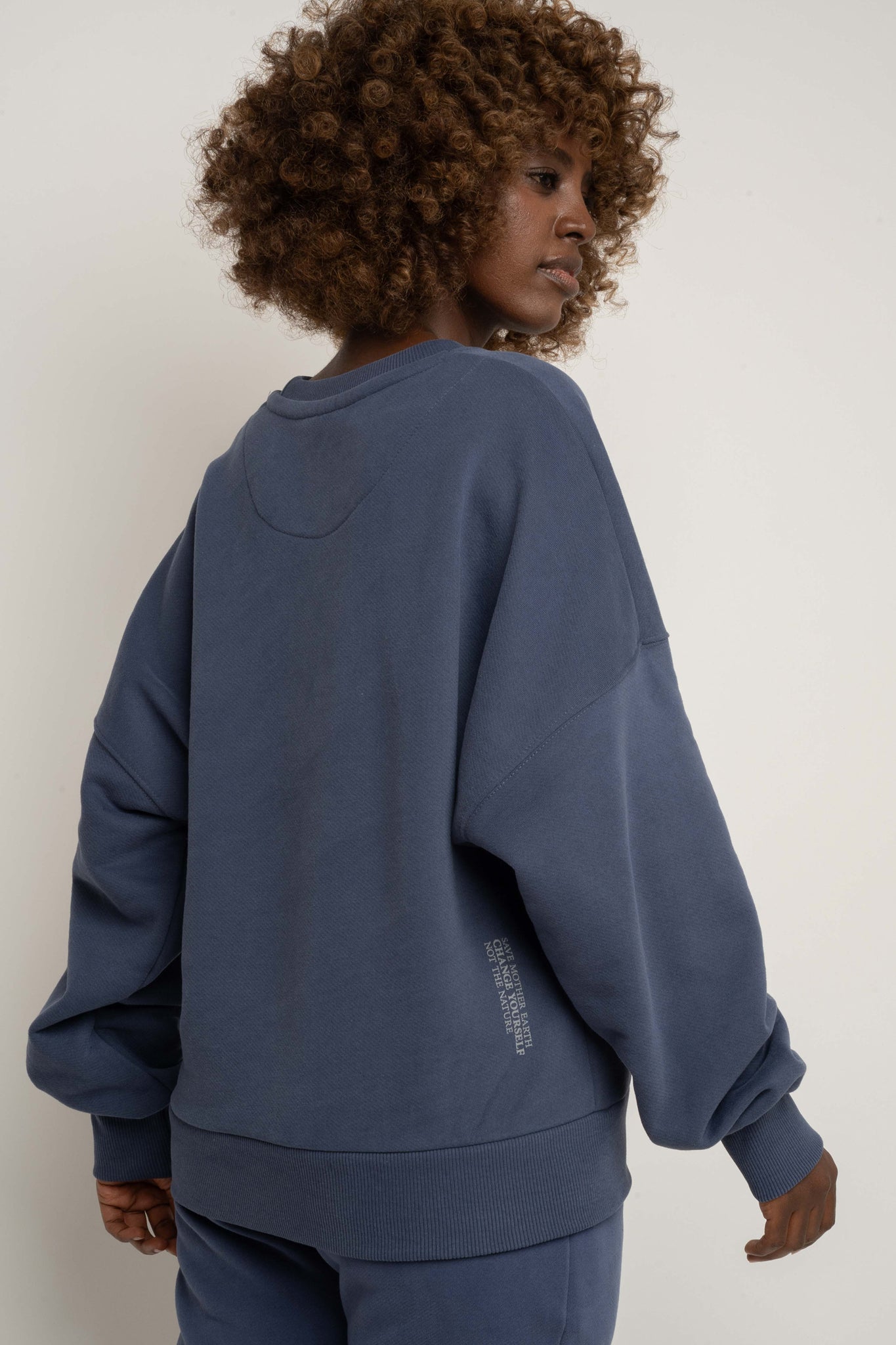 BLUZA TYPU CREWNECK GRANATOWA  - OZARK