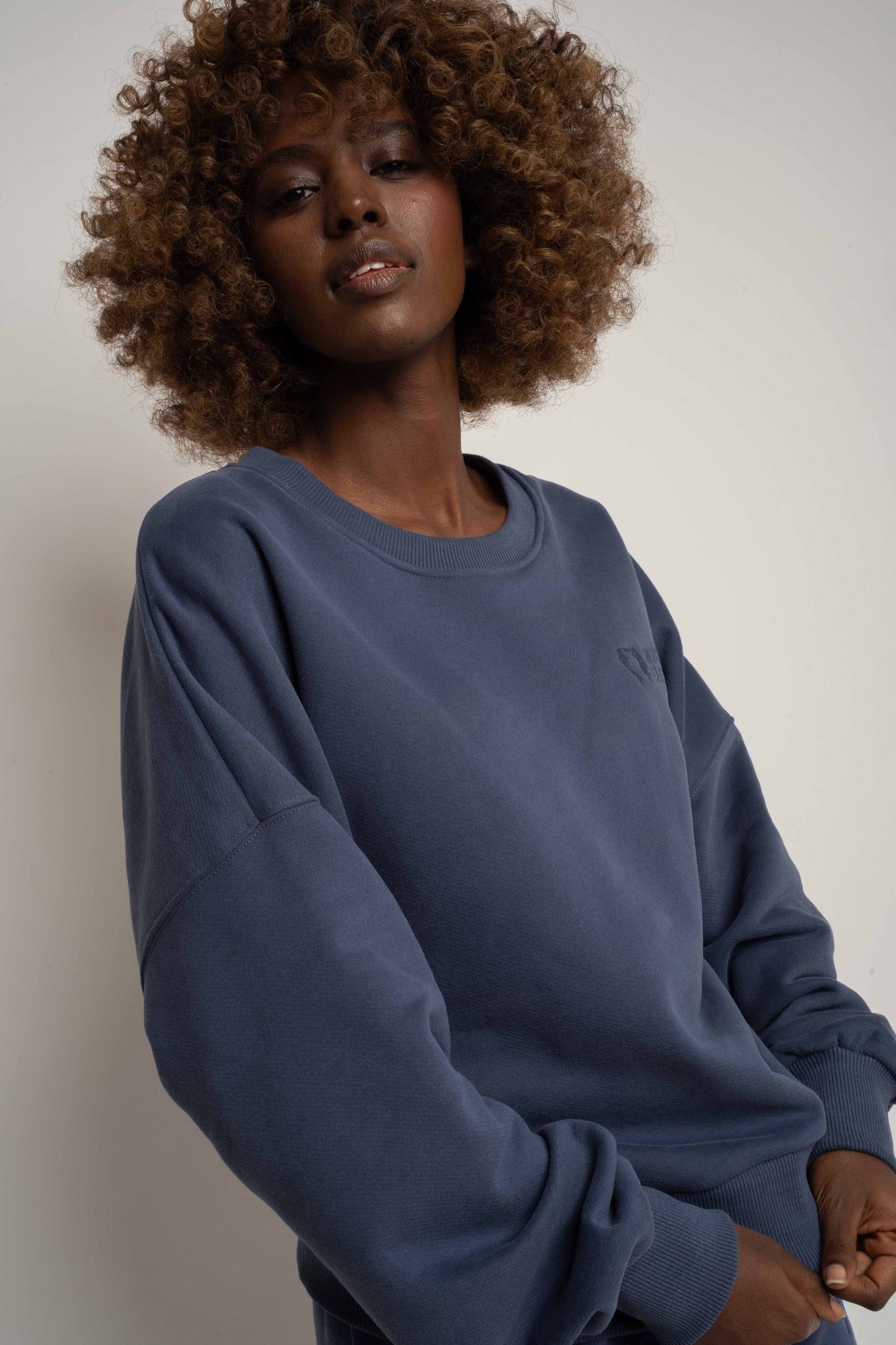 BLUZA TYPU CREWNECK GRANATOWA  - OZARK