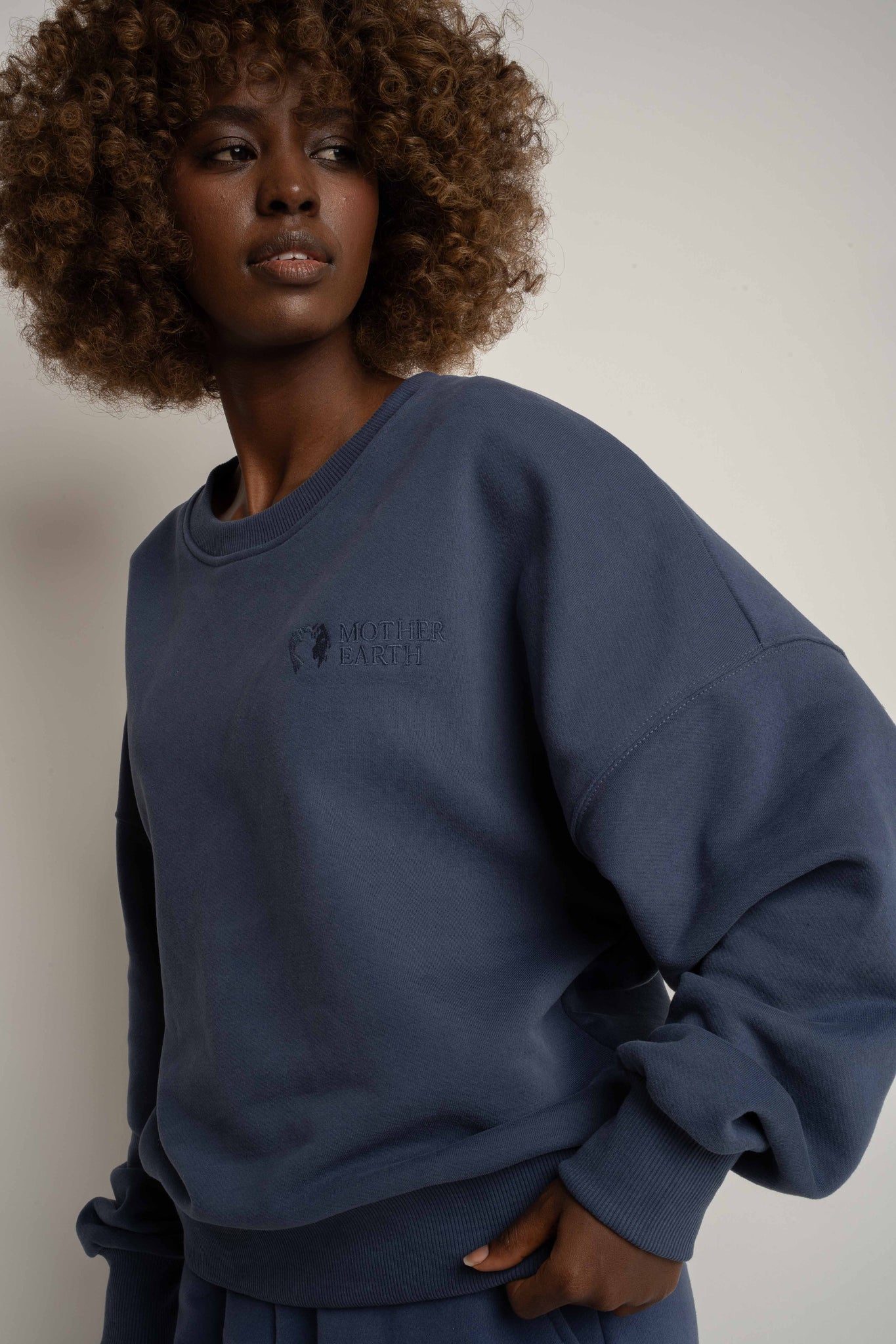 BLUZA TYPU CREWNECK GRANATOWA  - OZARK