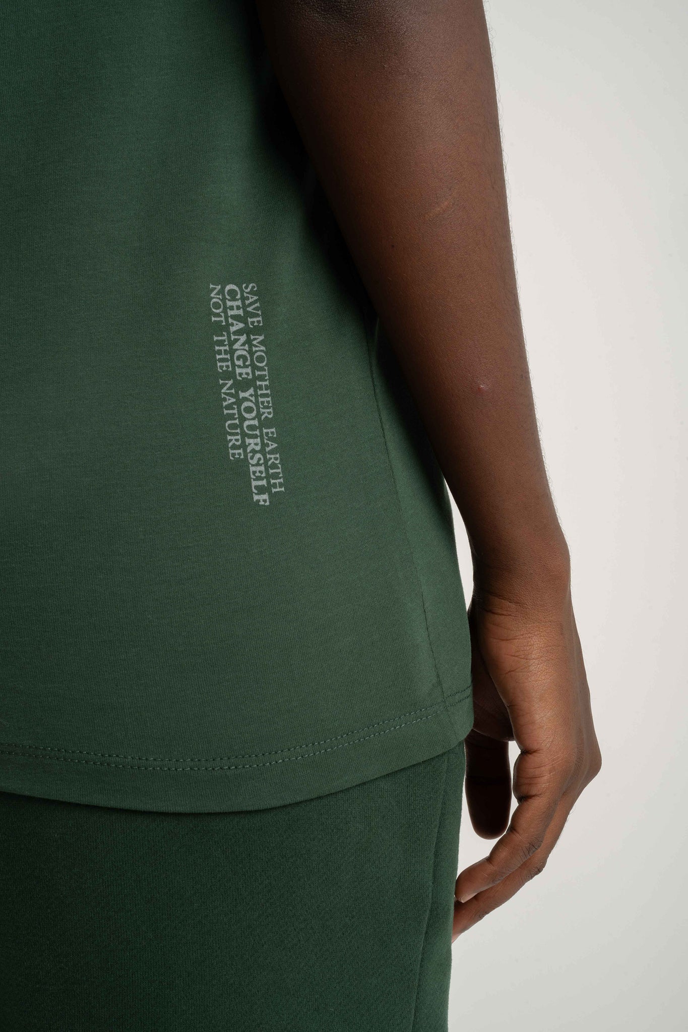 T-SHIRT DAMSKI CIEMNOZIELONY - PETIT