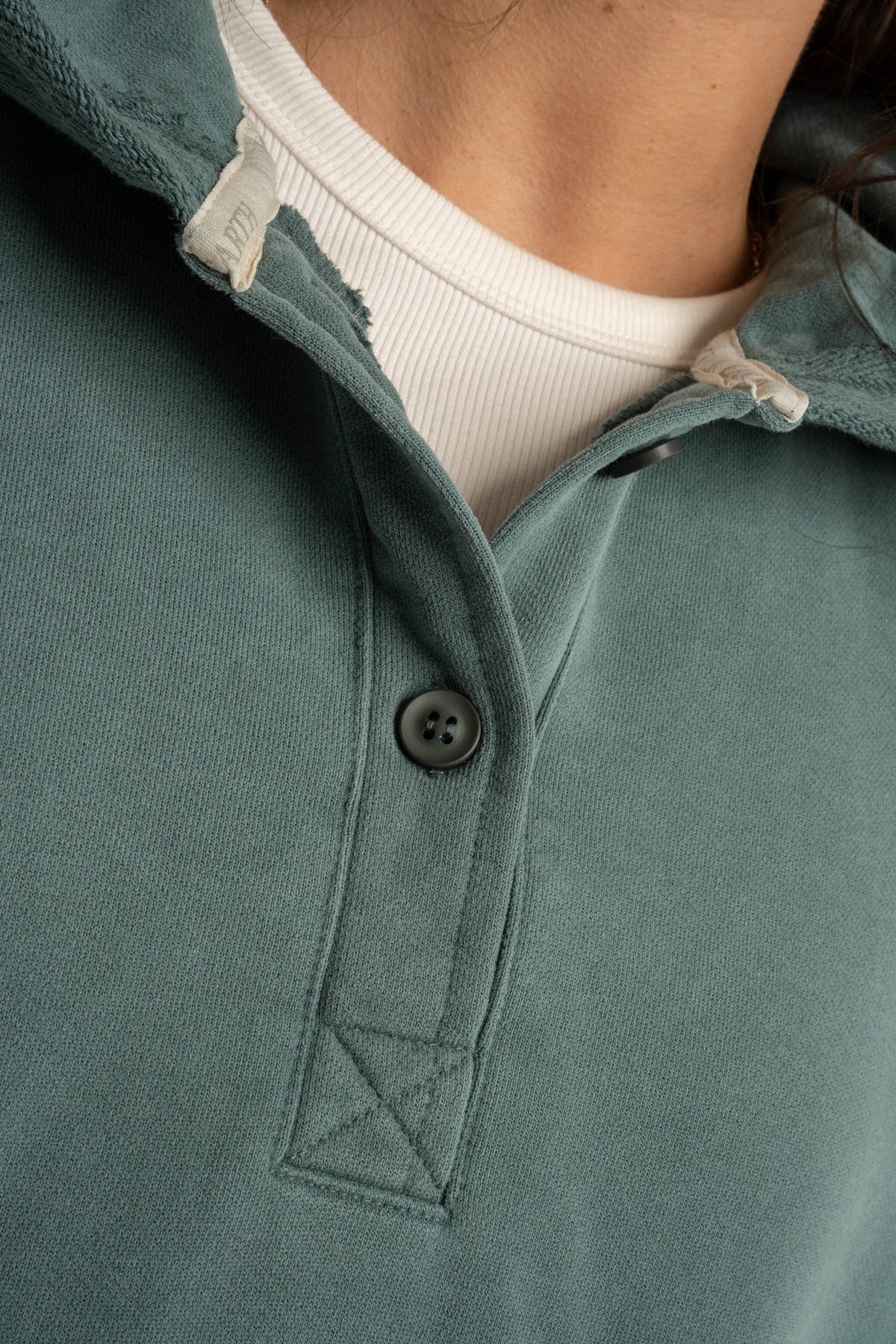 WASHED EFFECT OVERSIZED HOODIE GREEN - LIMFJORD