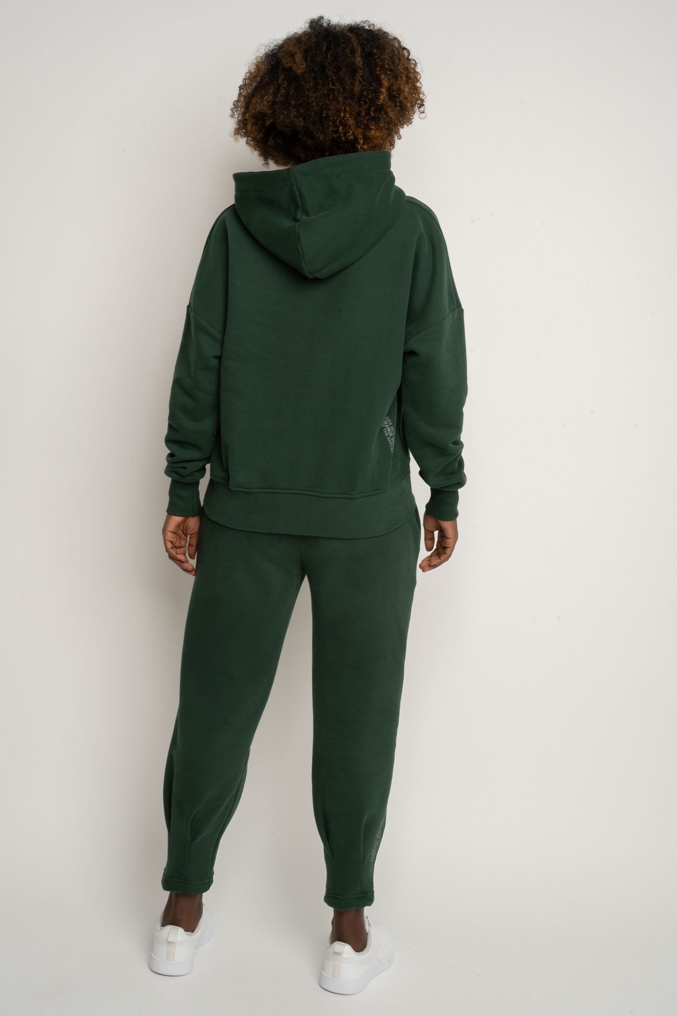 BLUZA Z KAPTUREM CIEMNOZIELONA- MURIA