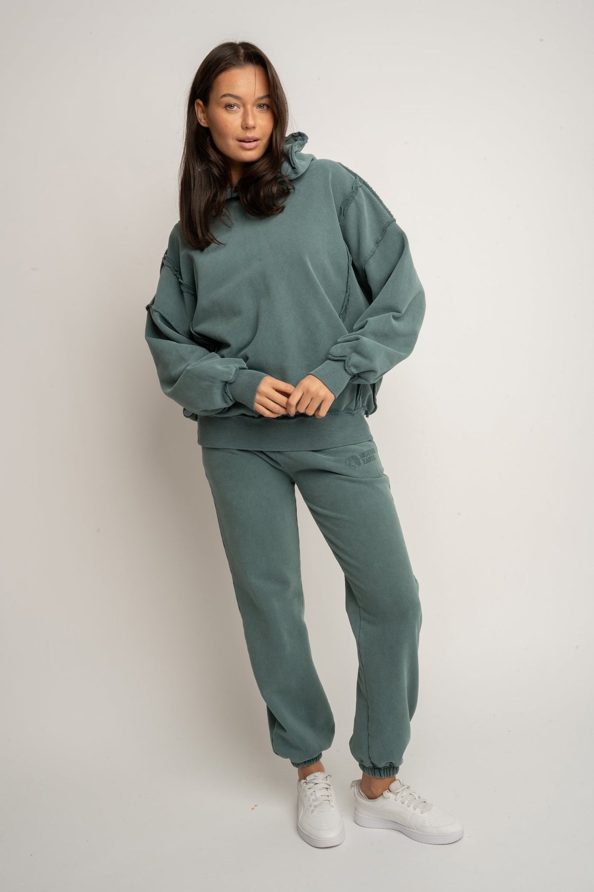 OVERSIZED WASHED SWEATSHIRT GREEN - OSLO