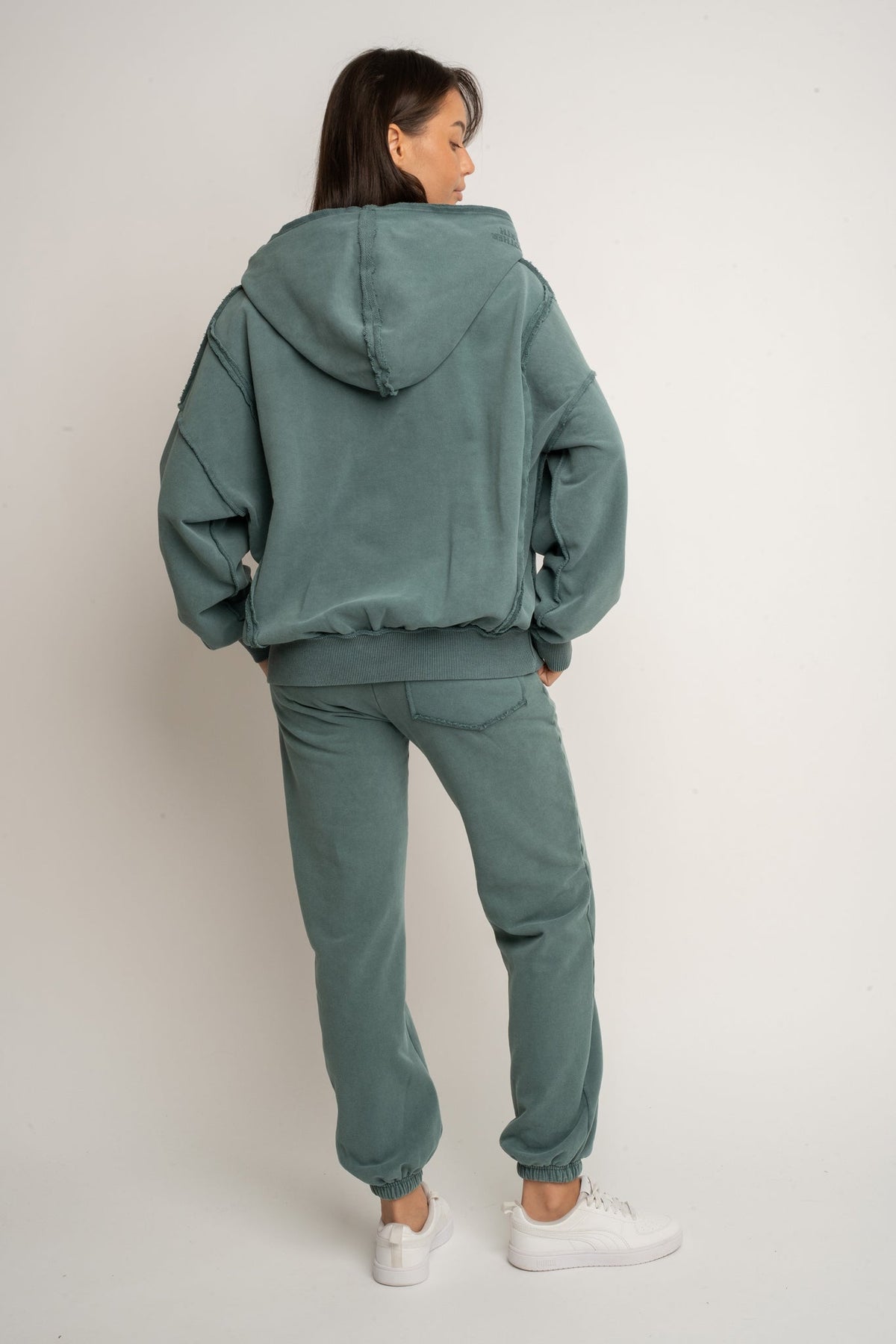 OVERSIZED WASHED SWEATSHIRT GREEN - OSLO