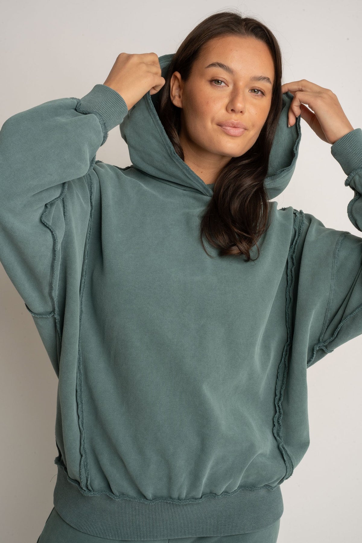 OVERSIZED WASHED SWEATSHIRT GREEN - OSLO