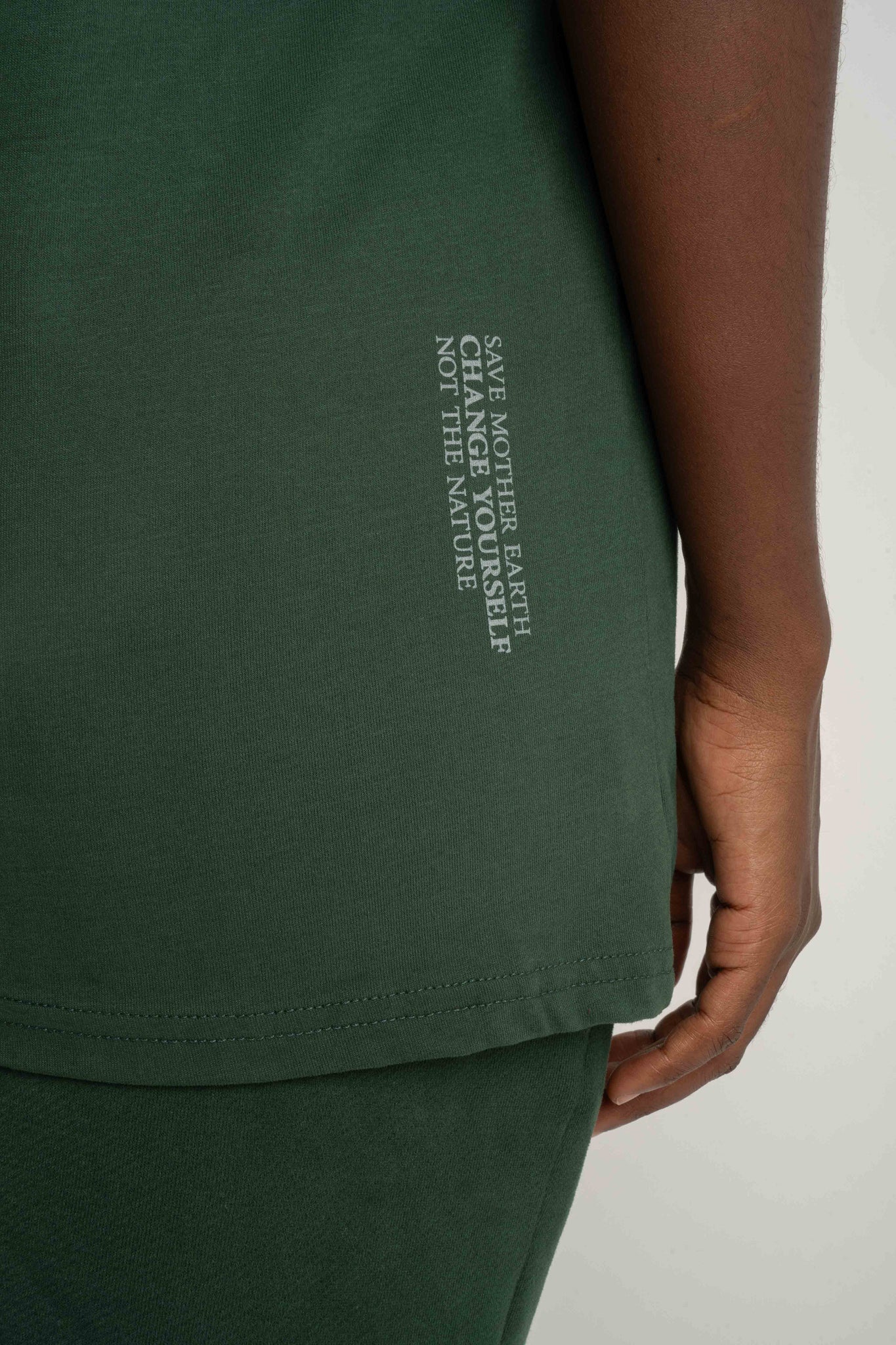 T-SHIRT DAMSKI CIEMNOZIELONY- MORAINE