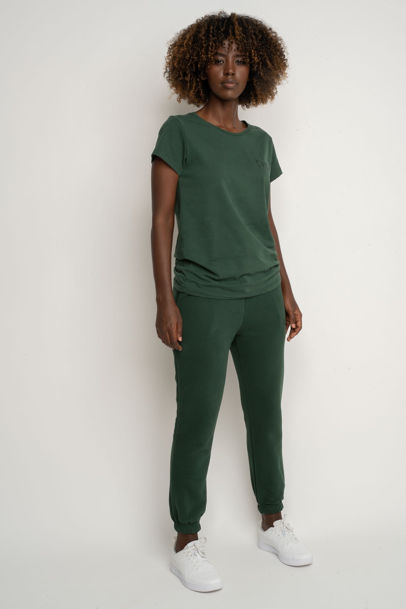 SPODNIE DRESOWE TYPU BAGGY CIEMNOZIELONE - KARPATOS