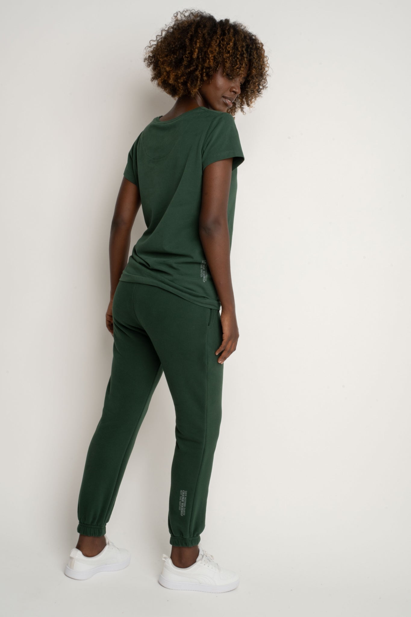 SPODNIE DRESOWE TYPU BAGGY CIEMNOZIELONE - KARPATOS