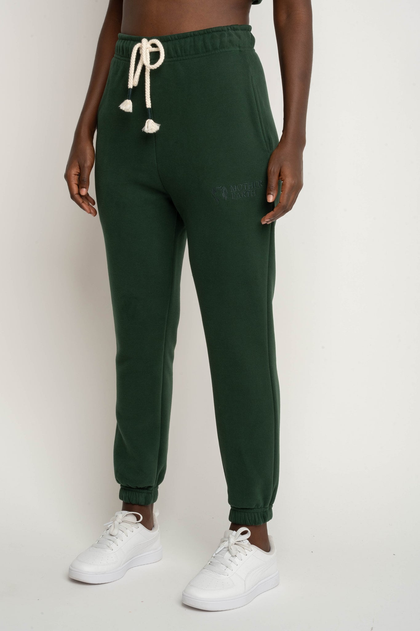 SPODNIE DRESOWE TYPU BAGGY CIEMNOZIELONE - KARPATOS