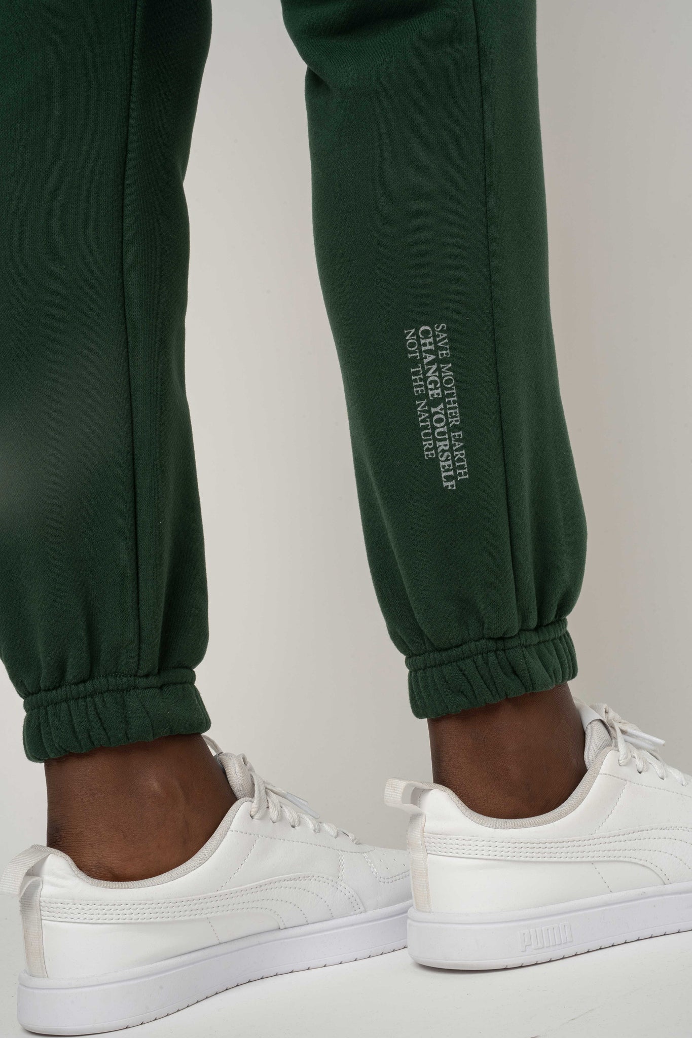 SPODNIE DRESOWE TYPU BAGGY CIEMNOZIELONE - KARPATOS