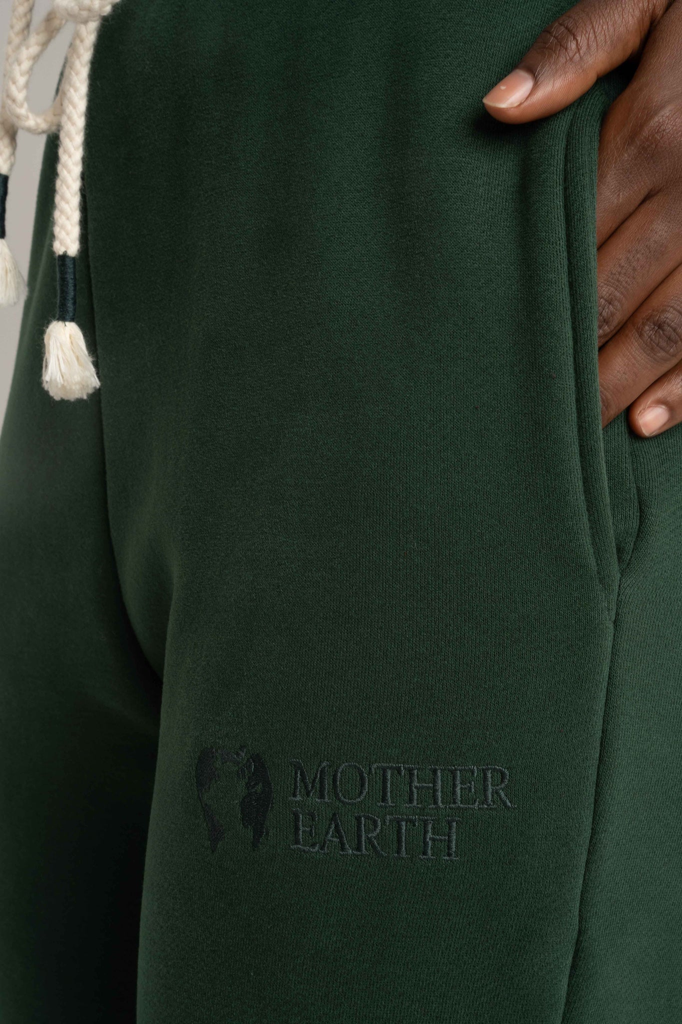 SPODNIE DRESOWE TYPU BAGGY CIEMNOZIELONE - KARPATOS