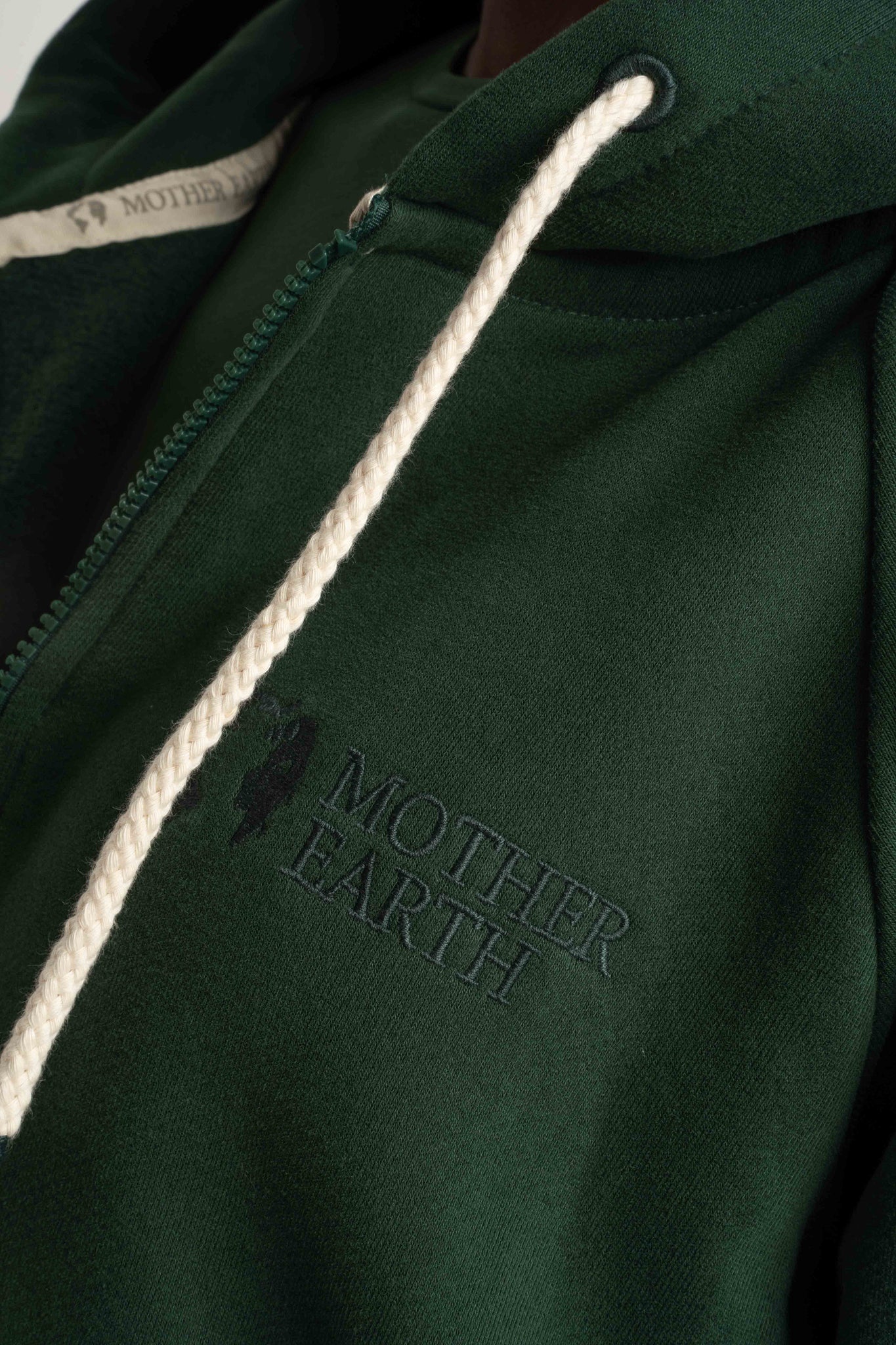 BLUZA Z KAPTUREM OVERSIZE CIEMNOZIELONA - ESMERALDA