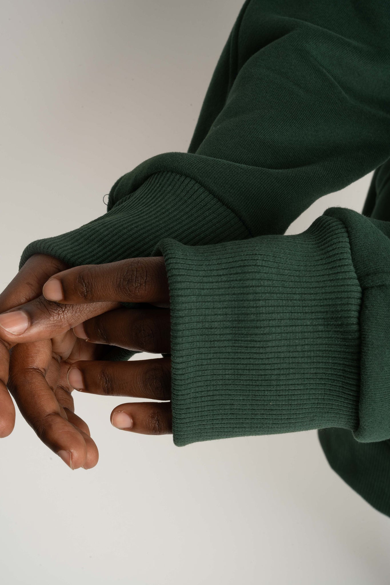 BLUZA Z KAPTUREM OVERSIZE CIEMNOZIELONA - ESMERALDA