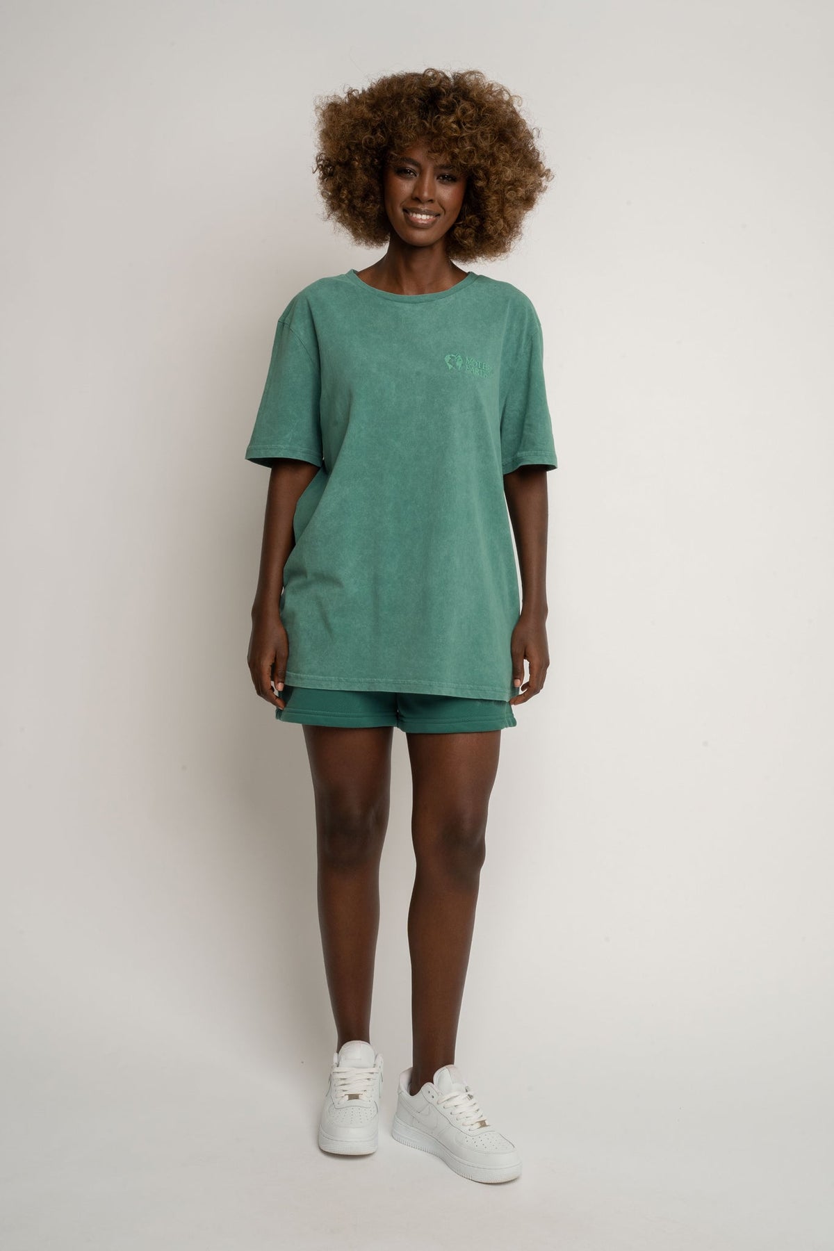T-SHIRT Z EFEKTEM WASHED ZIELONY - TAHOE