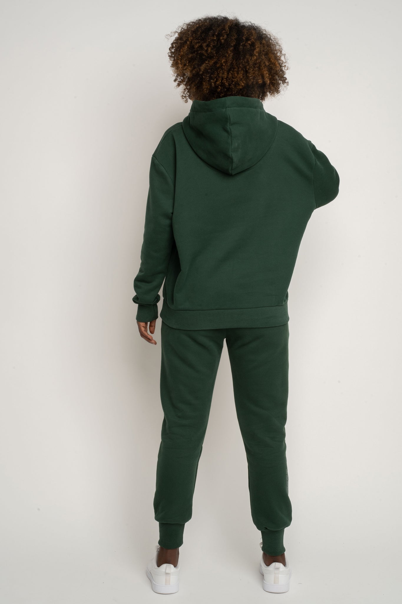 BLUZA Z KAPTUREM CIEMNOZIELONA - MOHELI