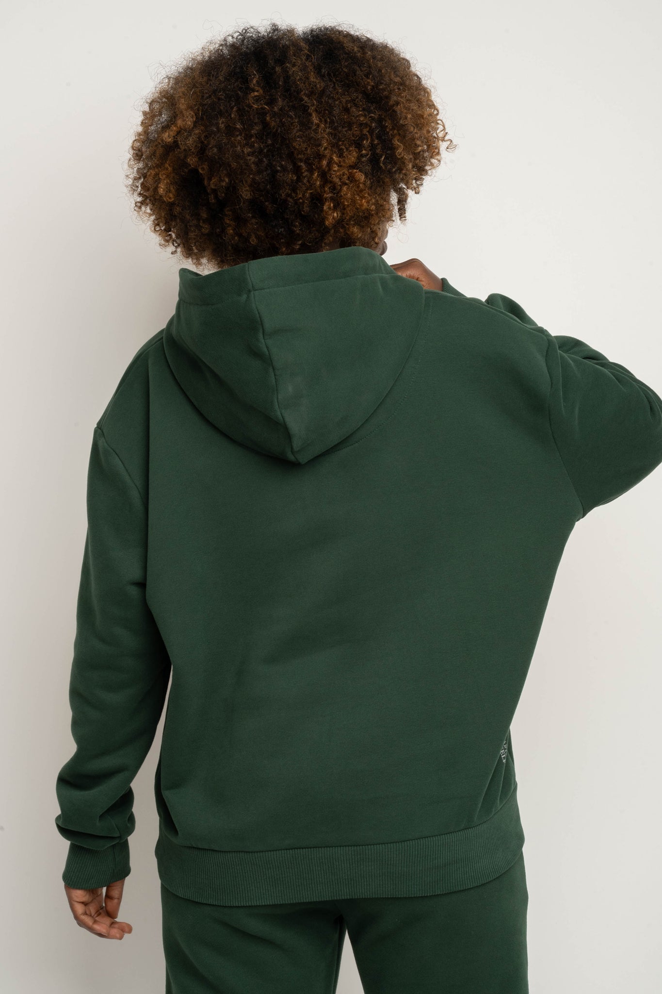 BLUZA Z KAPTUREM CIEMNOZIELONA - MOHELI