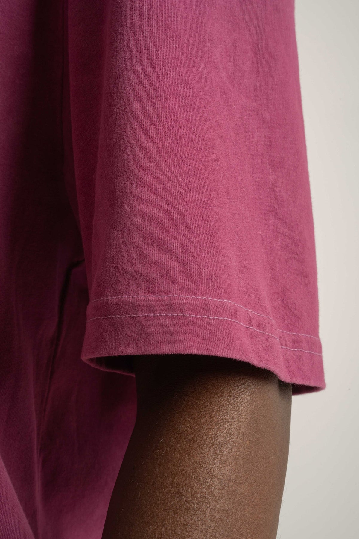 T-SHIRT Z EFEKTEM WASHED BURGUNDOWY - TAHOE