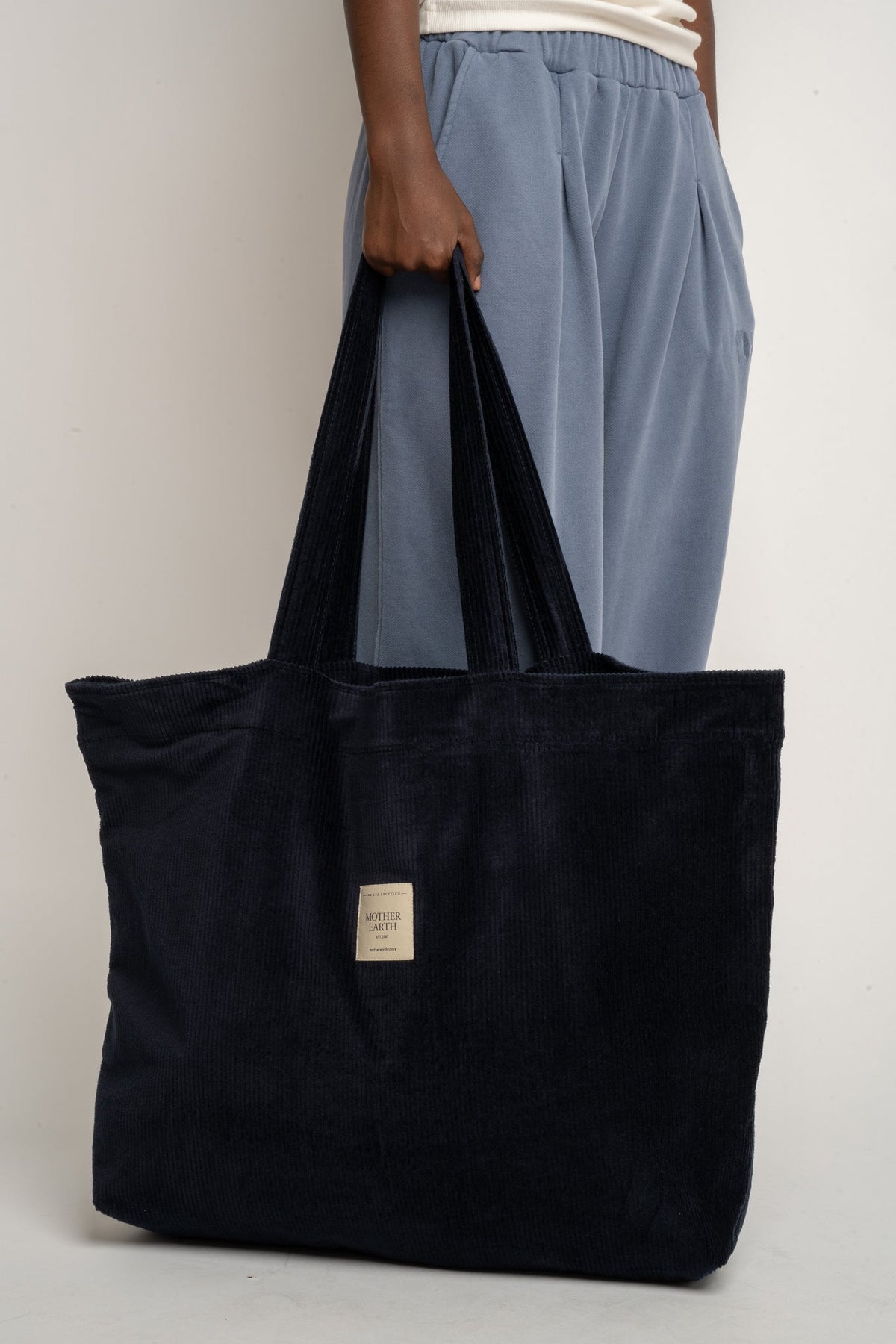 TORBA TYPU SHOPPER  BAG CIEMNIOGRANATOWA - ADALAR