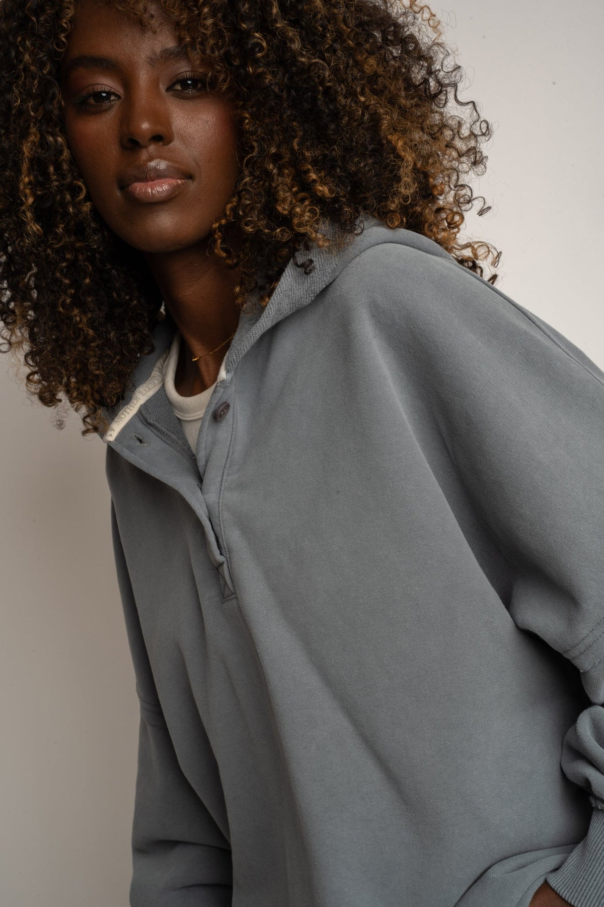 WASHED EFFECT OVERSIZED HOODIE ANTHRACITE - LIMFJORD