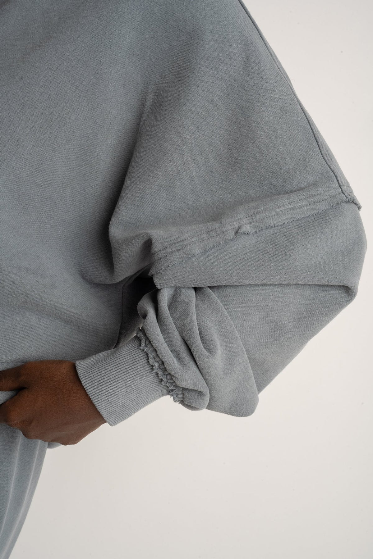 WASHED EFFECT OVERSIZED HOODIE ANTHRACITE - LIMFJORD