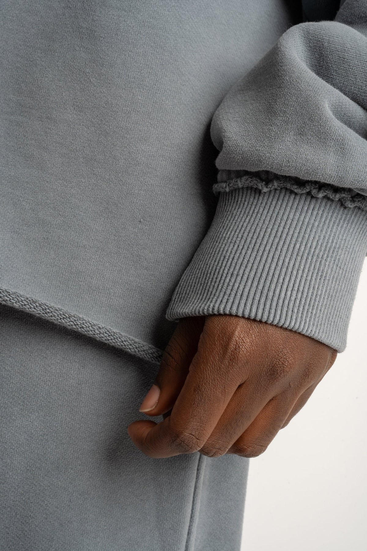 WASHED EFFECT OVERSIZED HOODIE ANTHRACITE - LIMFJORD