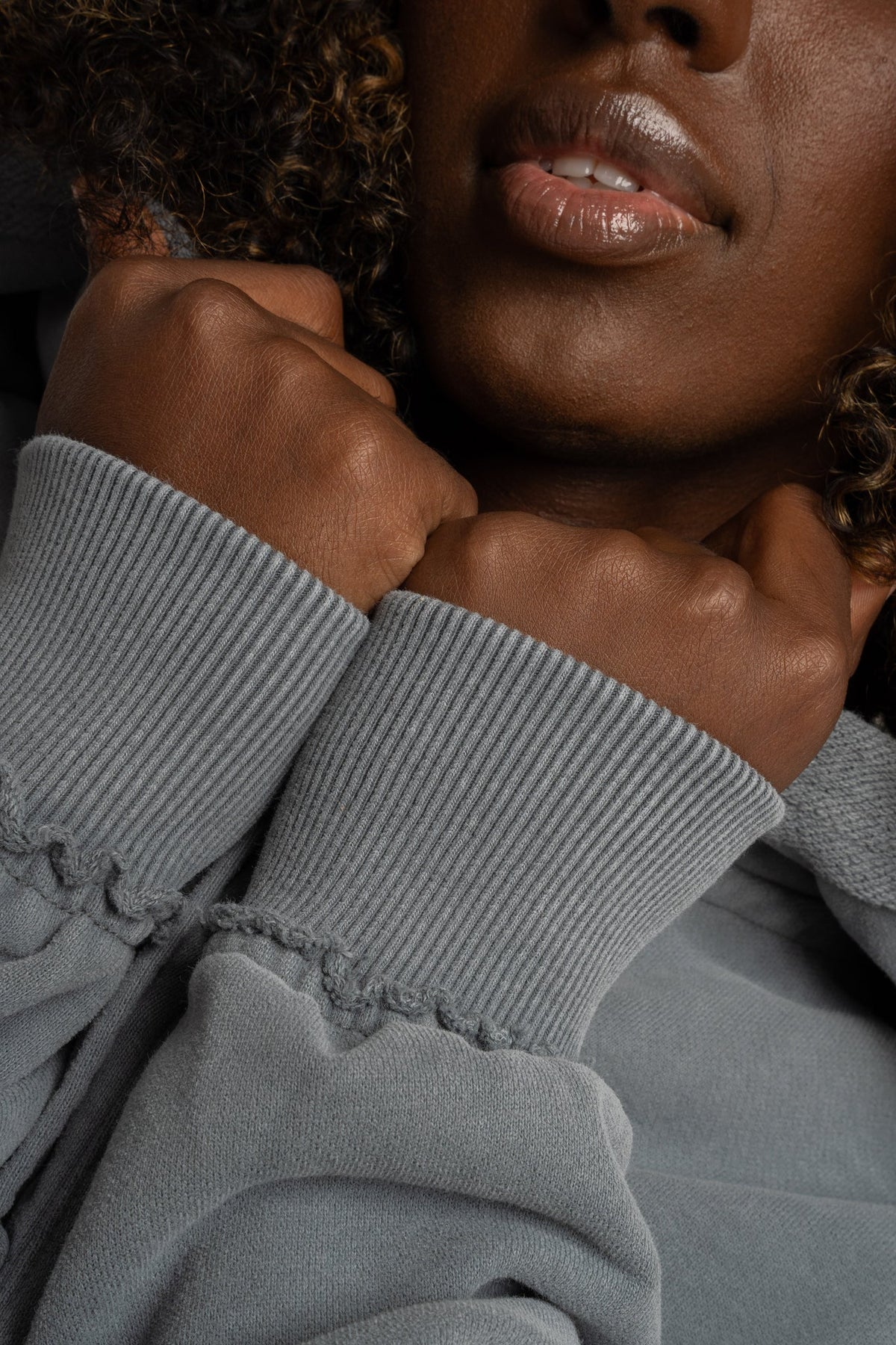 WASHED EFFECT OVERSIZED HOODIE ANTHRACITE - LIMFJORD
