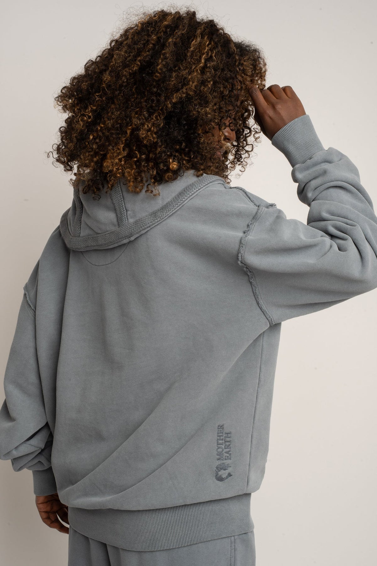 WASHED EFFECT ANTHRACITE SWEATSHIRT - KUOPIO