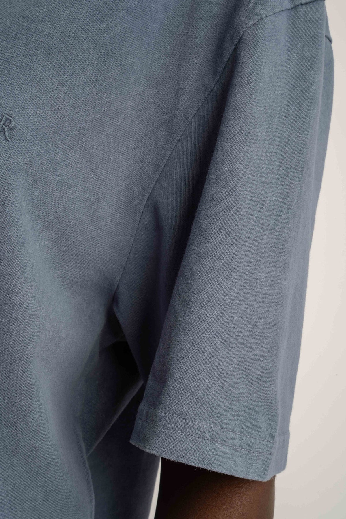 T-SHIRT Z EFEKTEM WASHED GRANATOWY - TAHOE