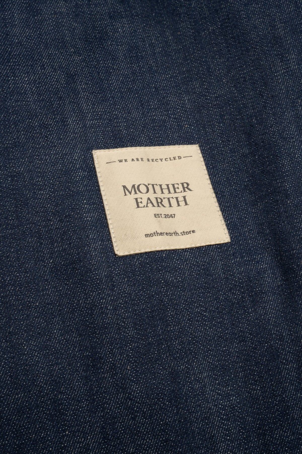 TORBA TYPU SHOPPER BAG W KOLORZE CIEMNEGO JEANSU - ADALAR