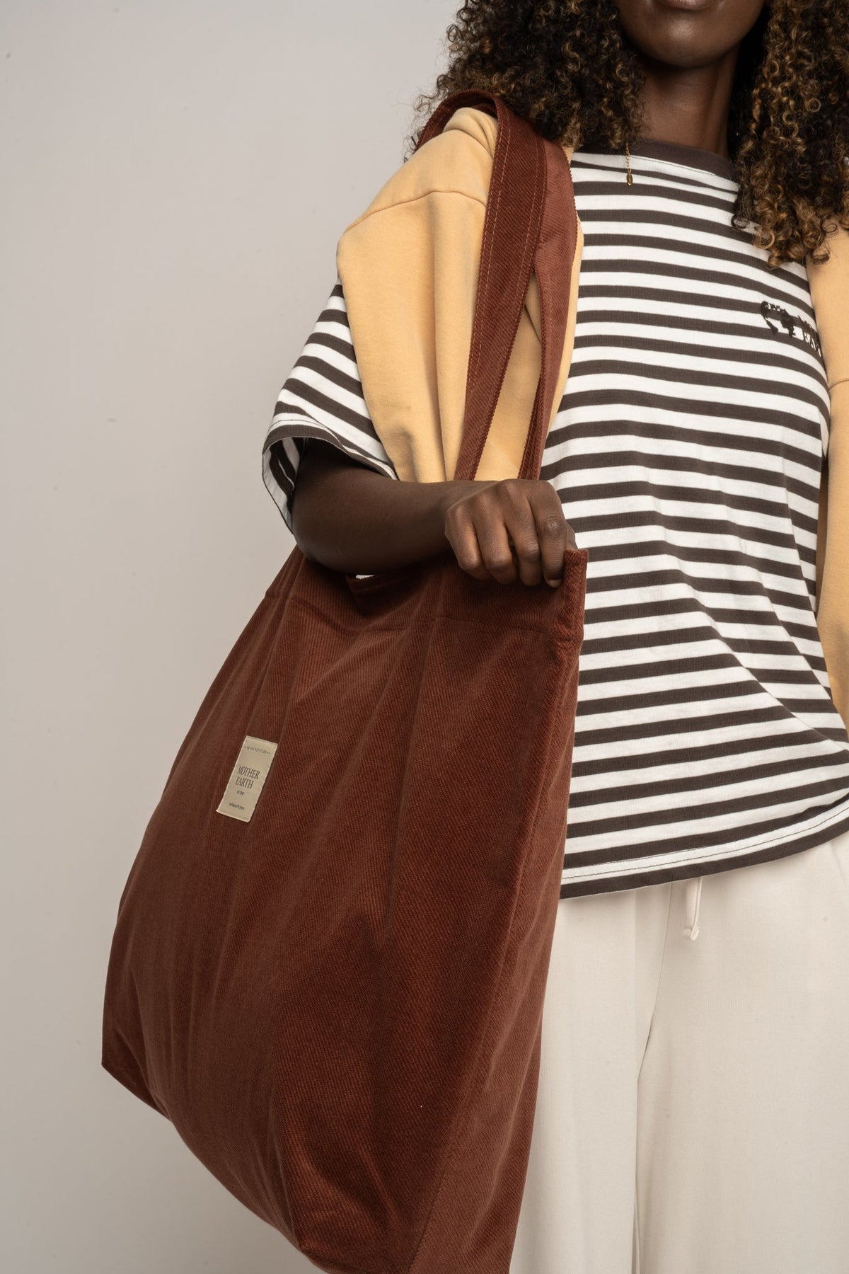 TORBA TYPU SHOPPER  BAG MIEDZIANA - ADALAR