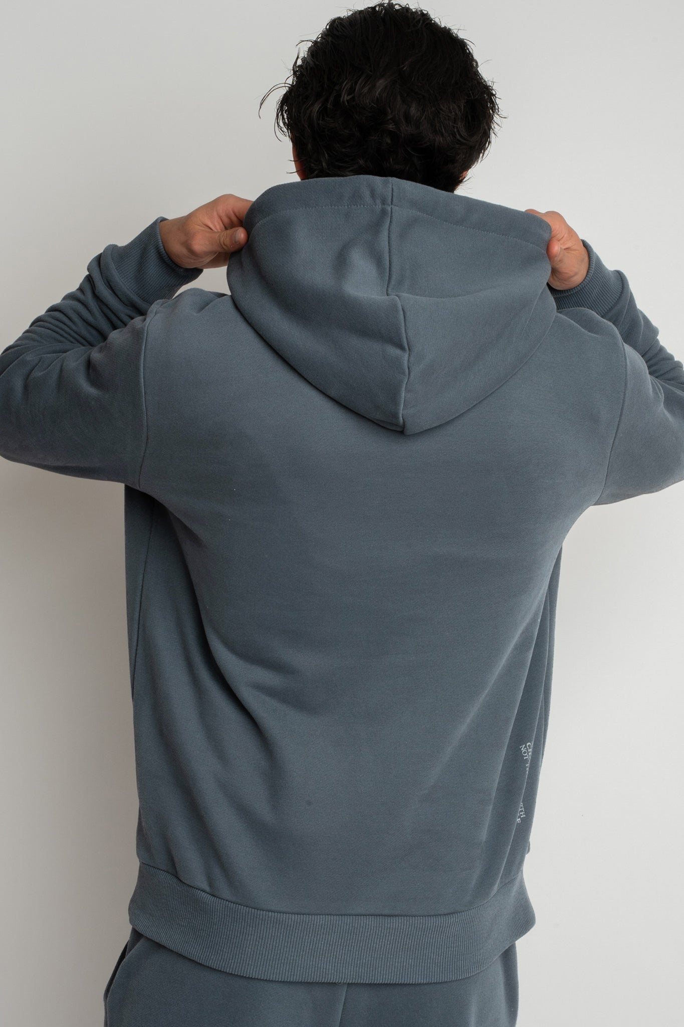 MĘSKA BLUZA Z KAPTUREM 2nd DROP GRAFITOWA - ASTON