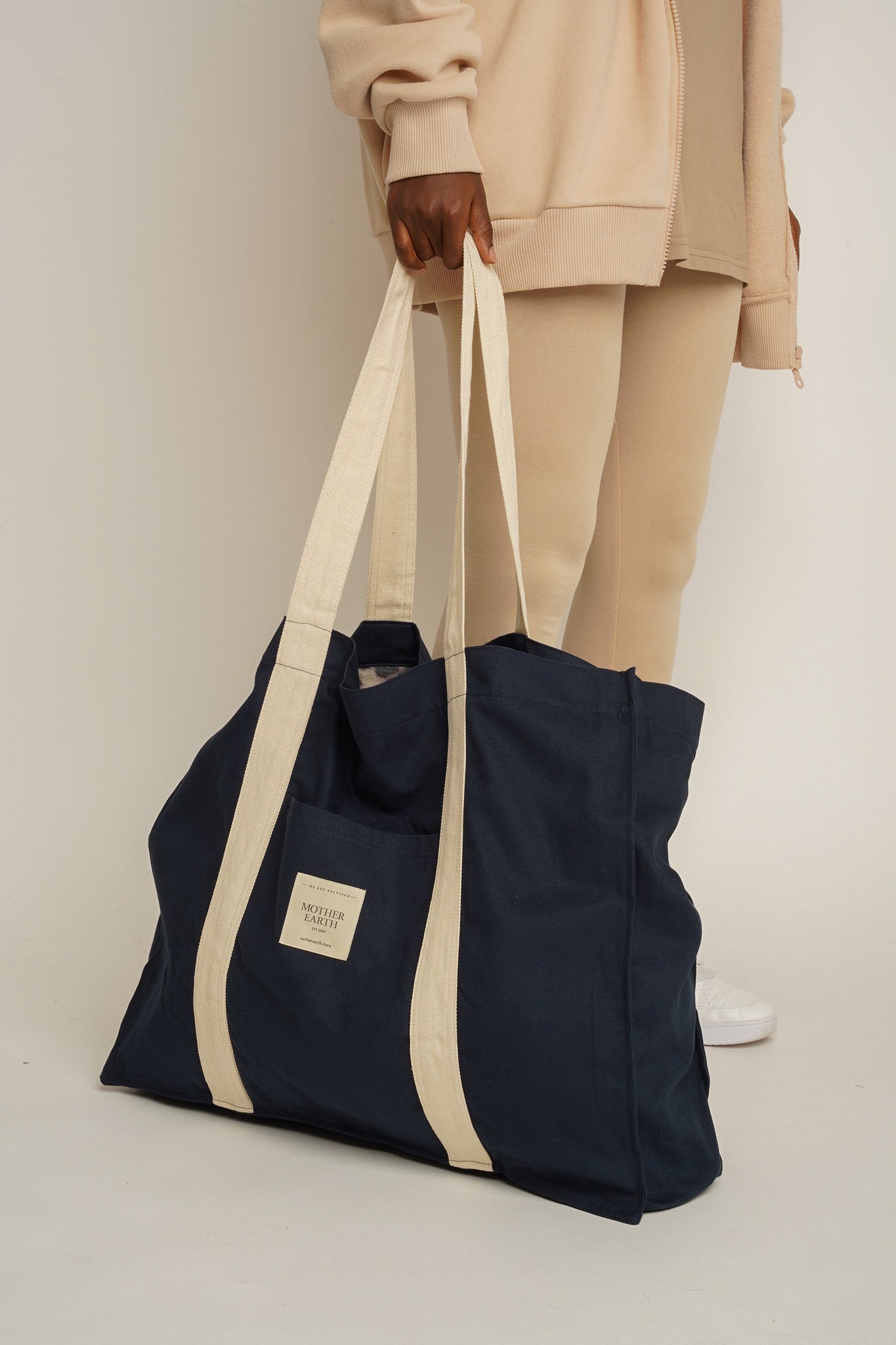 TORBA TYPU SHOPPER  BAG JEANSOWA NAVY3 - LIDO
