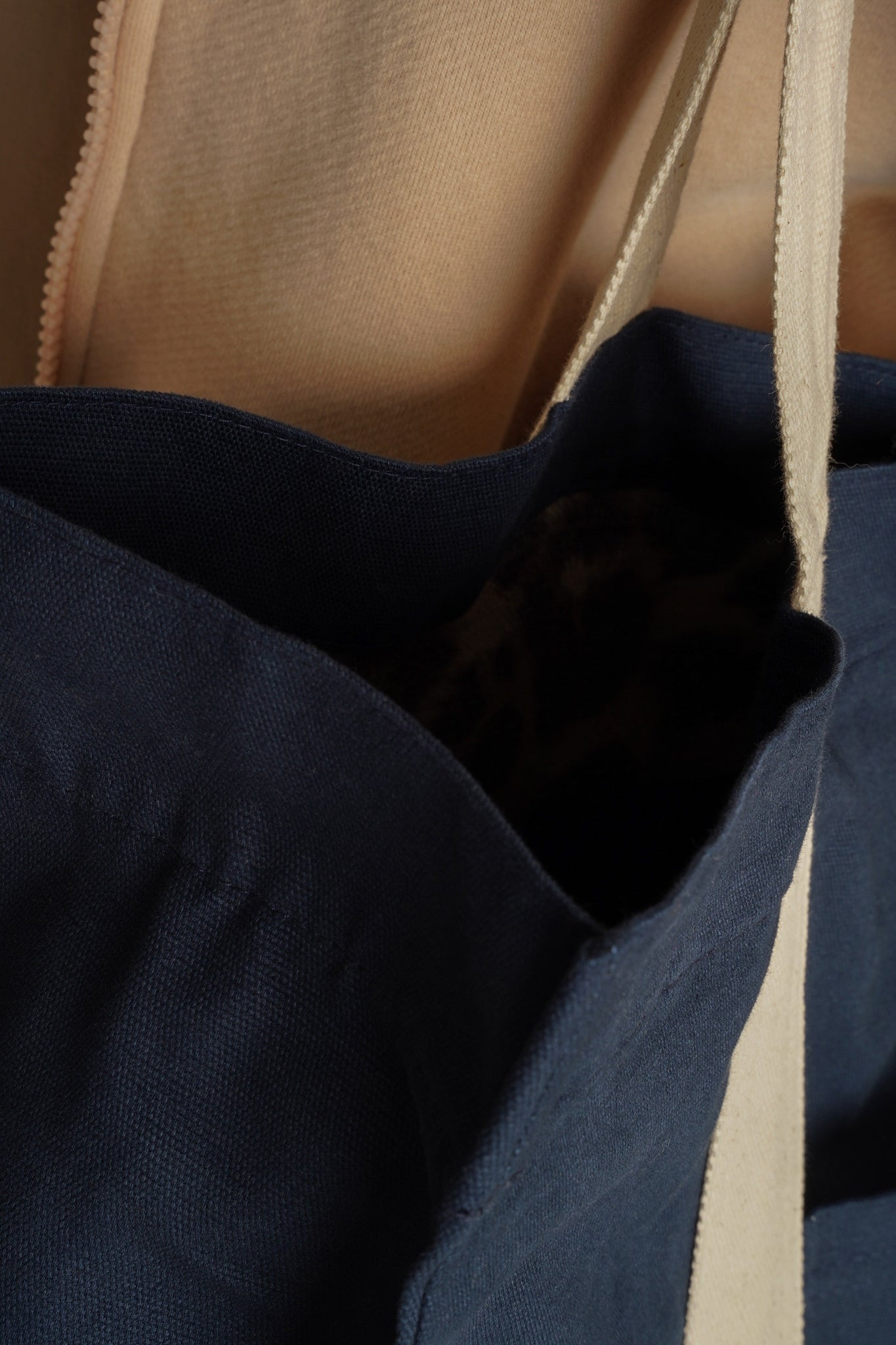 TORBA TYPU SHOPPER  BAG JEANSOWA NAVY3 - LIDO