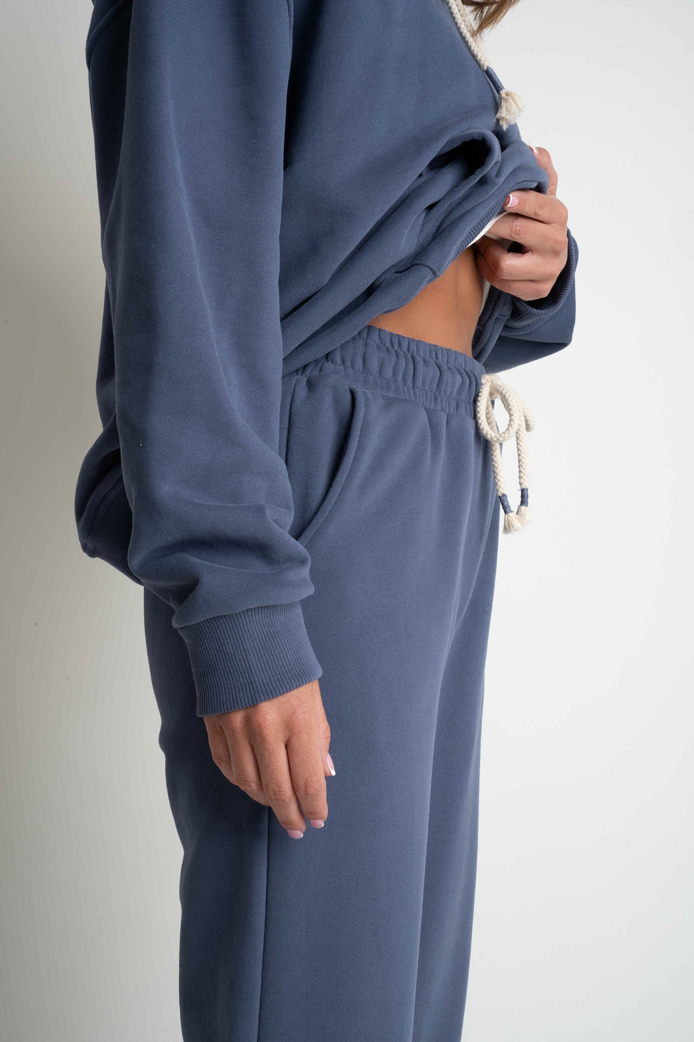 SPODNIE DRESOWE REGULAR FIT 2nd DROP GRANATOWE - MILOS