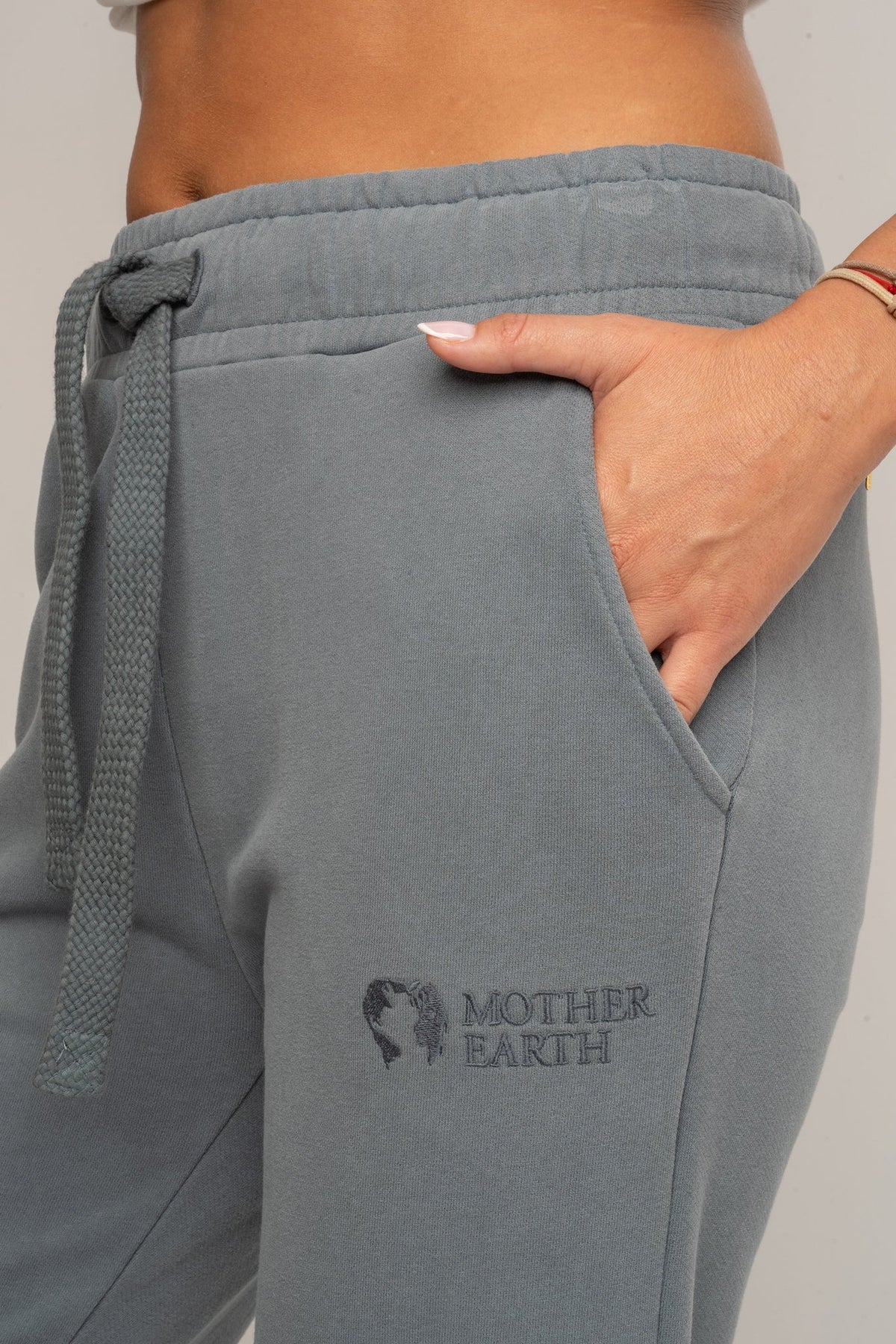 REGULAR FIT WASHED SWEATPANTS ANTHRACITE - LAHTI