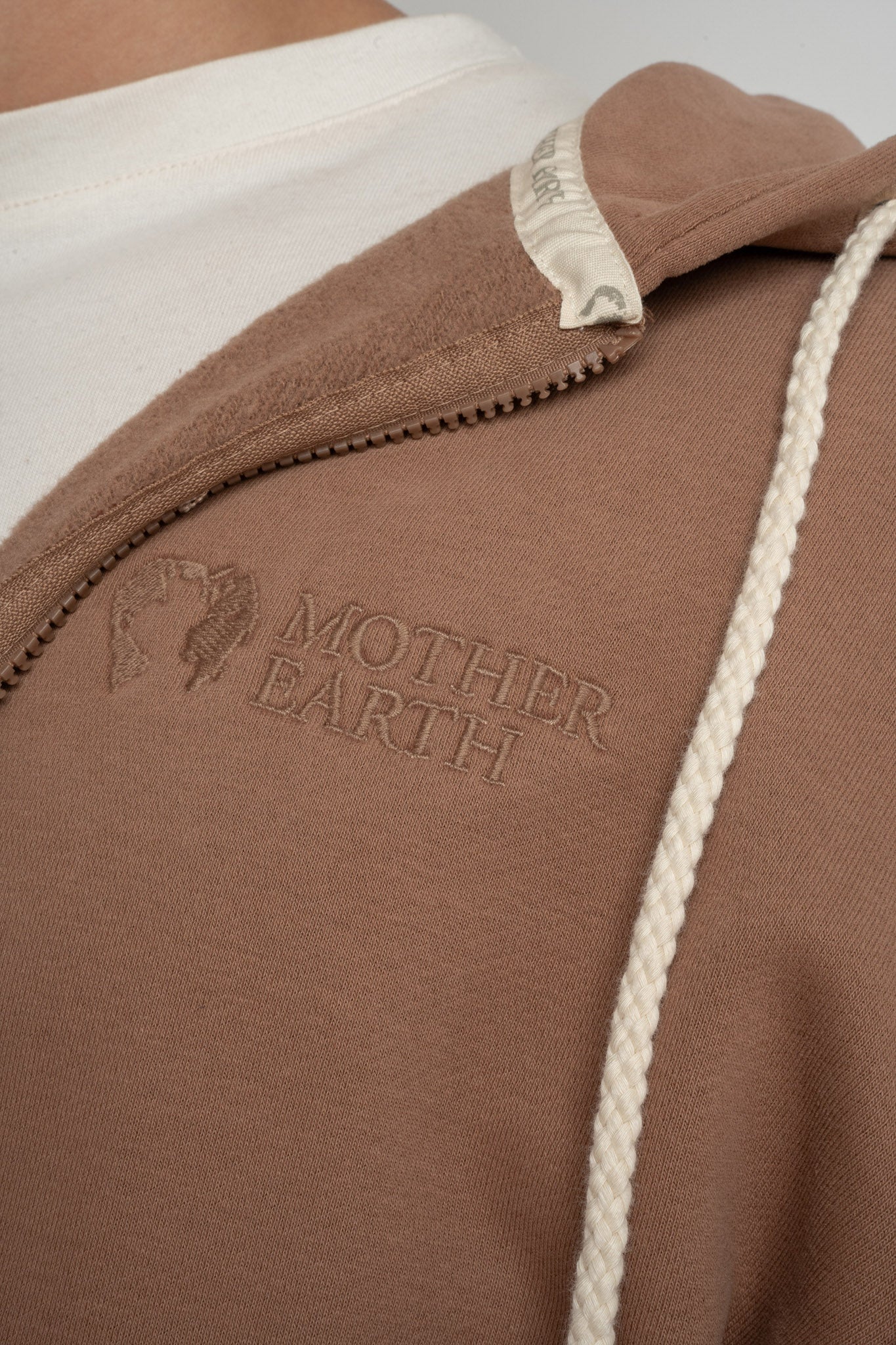 MĘSKA BLUZA Z KAPTUREM 2nd DROP BRĄZOWA- NASSAU