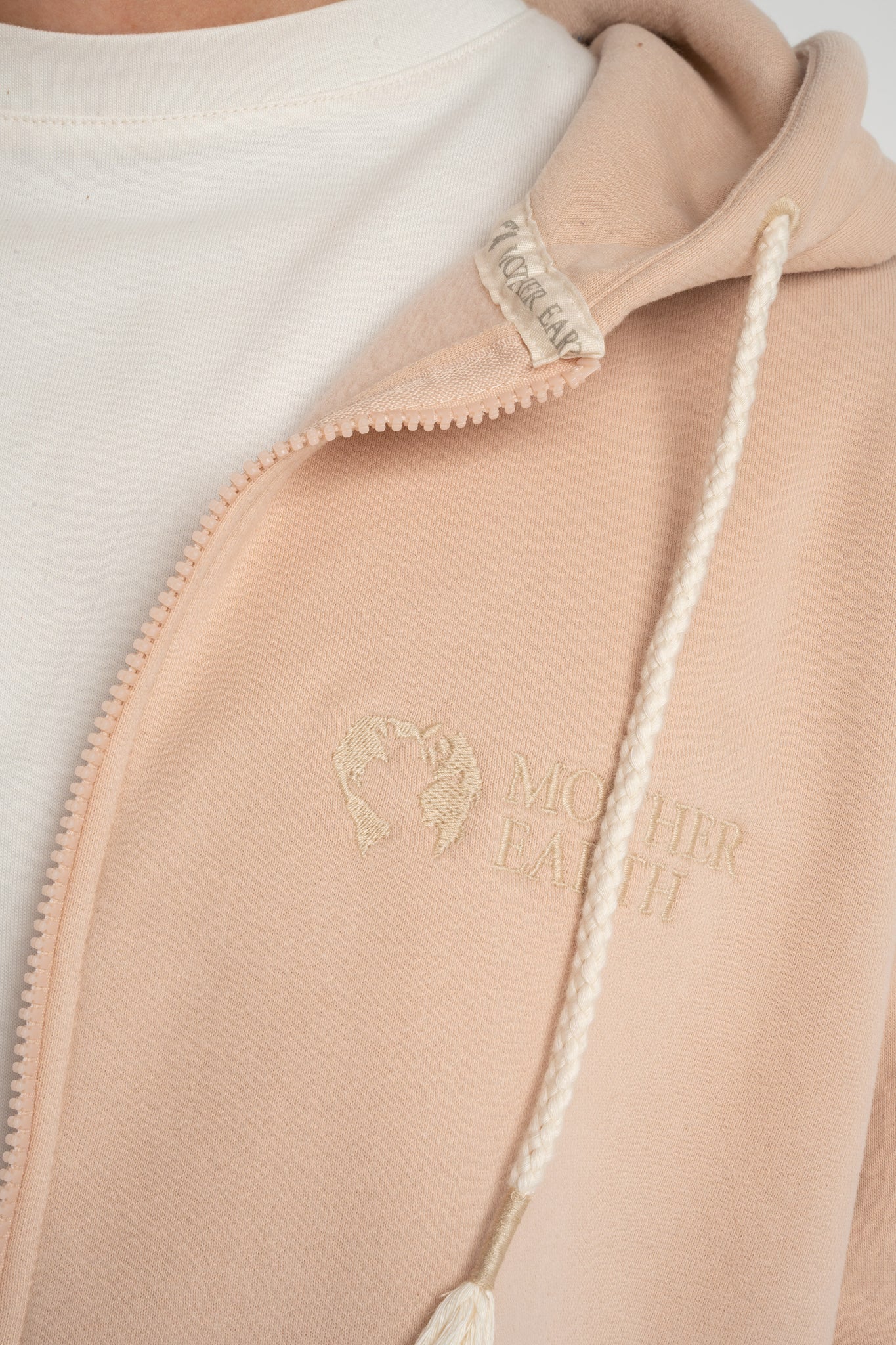 MĘSKA BLUZA Z KAPTUREM 2nd DROP BEŻOWA - NASSAU