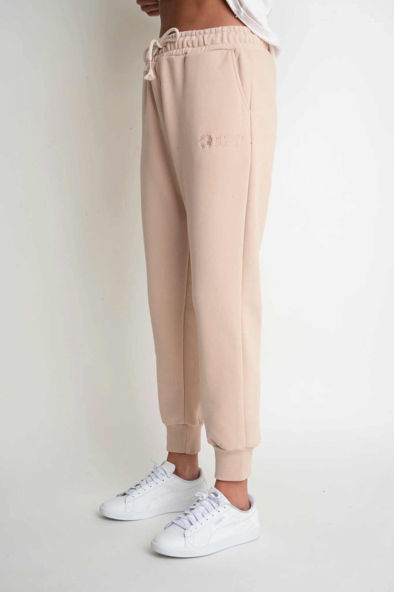 SPODNIE DRESOWE TYPU JOGGER 2nd DROP BEŻOWE - BEGERA