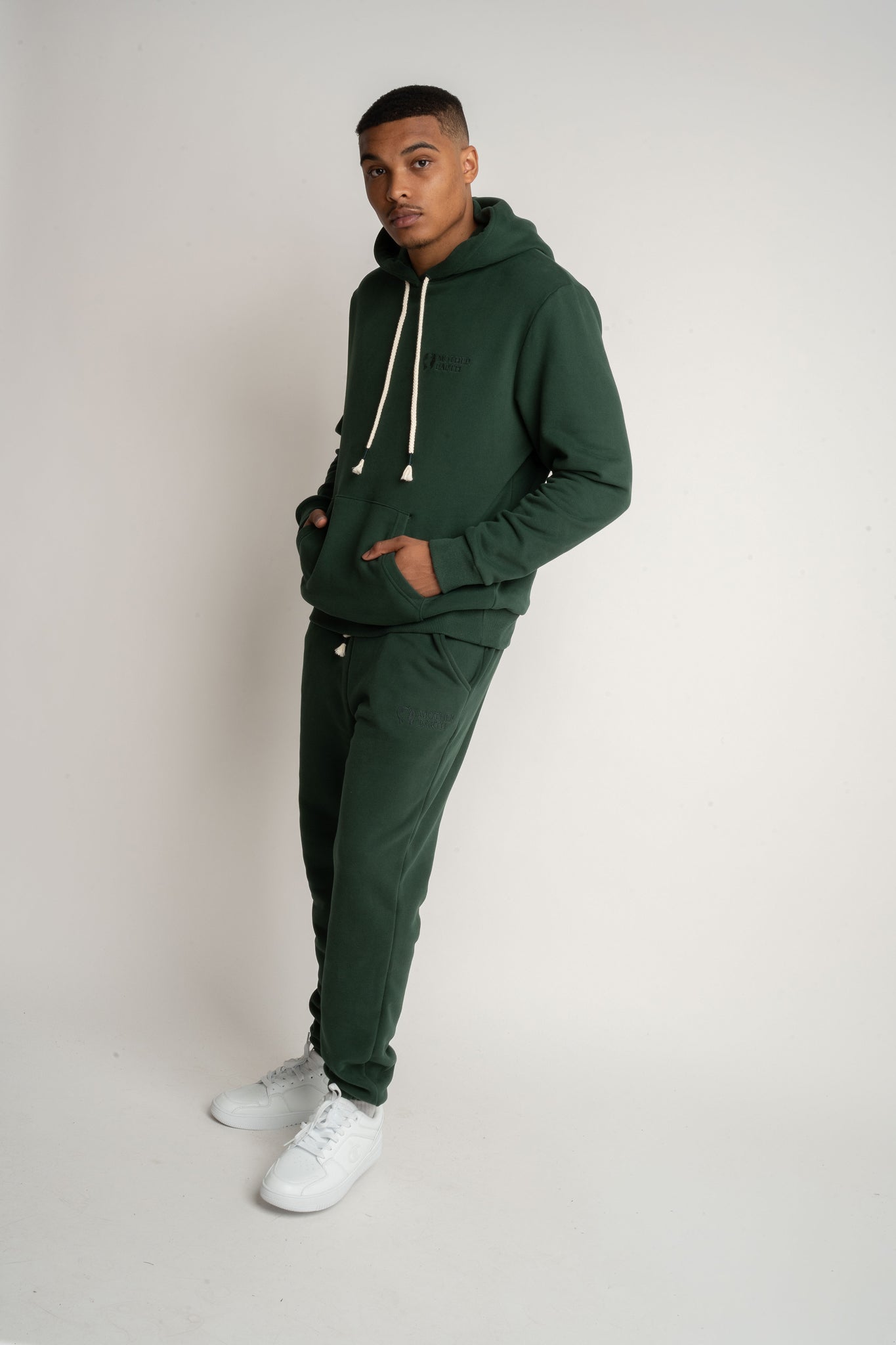 SPODNIE DRESOWE MĘSKIE CIEMNOZIELONE - CORADO