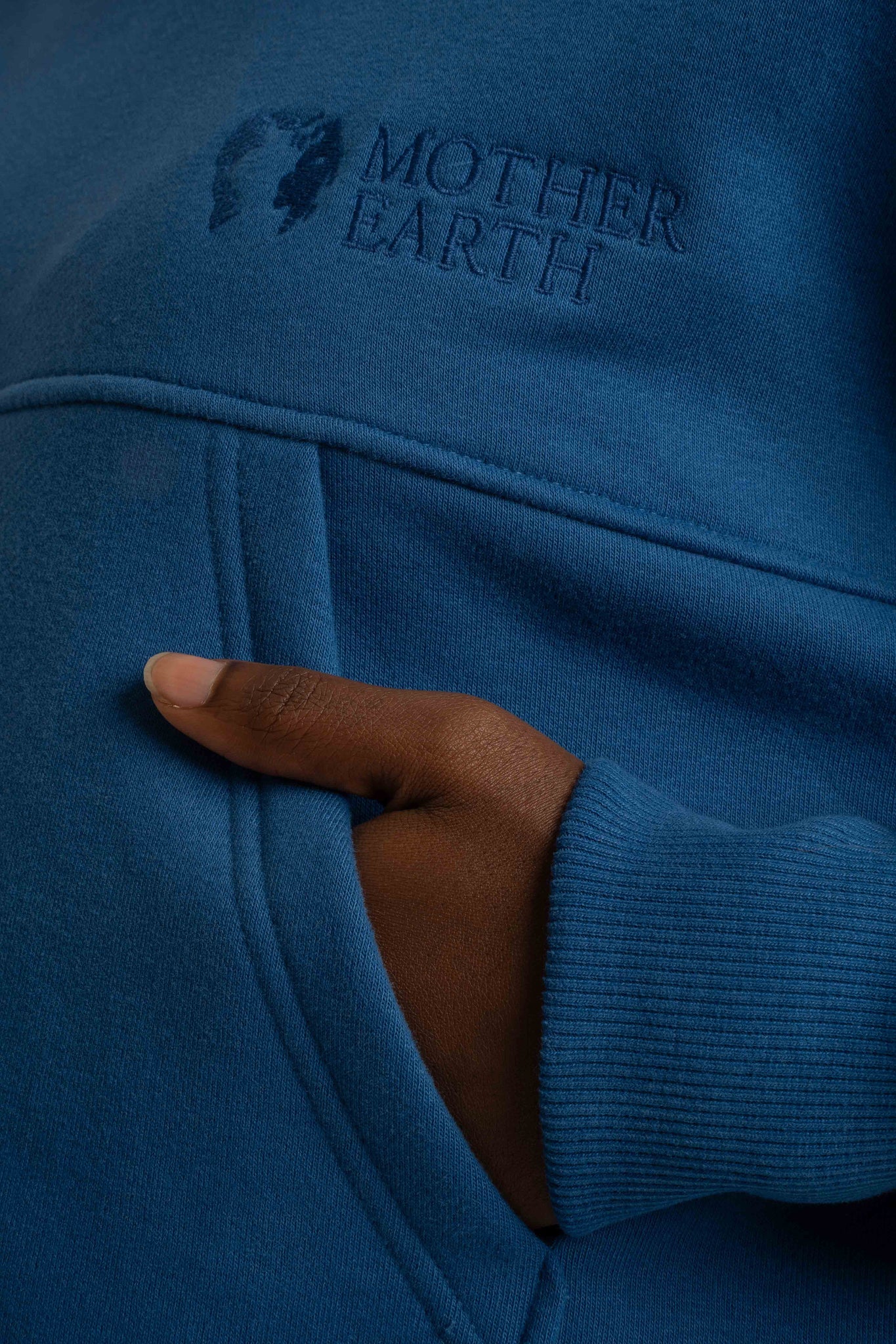 BLUZA Z KAPTUREM 2nd DROP NIEBIESKA - MURIA