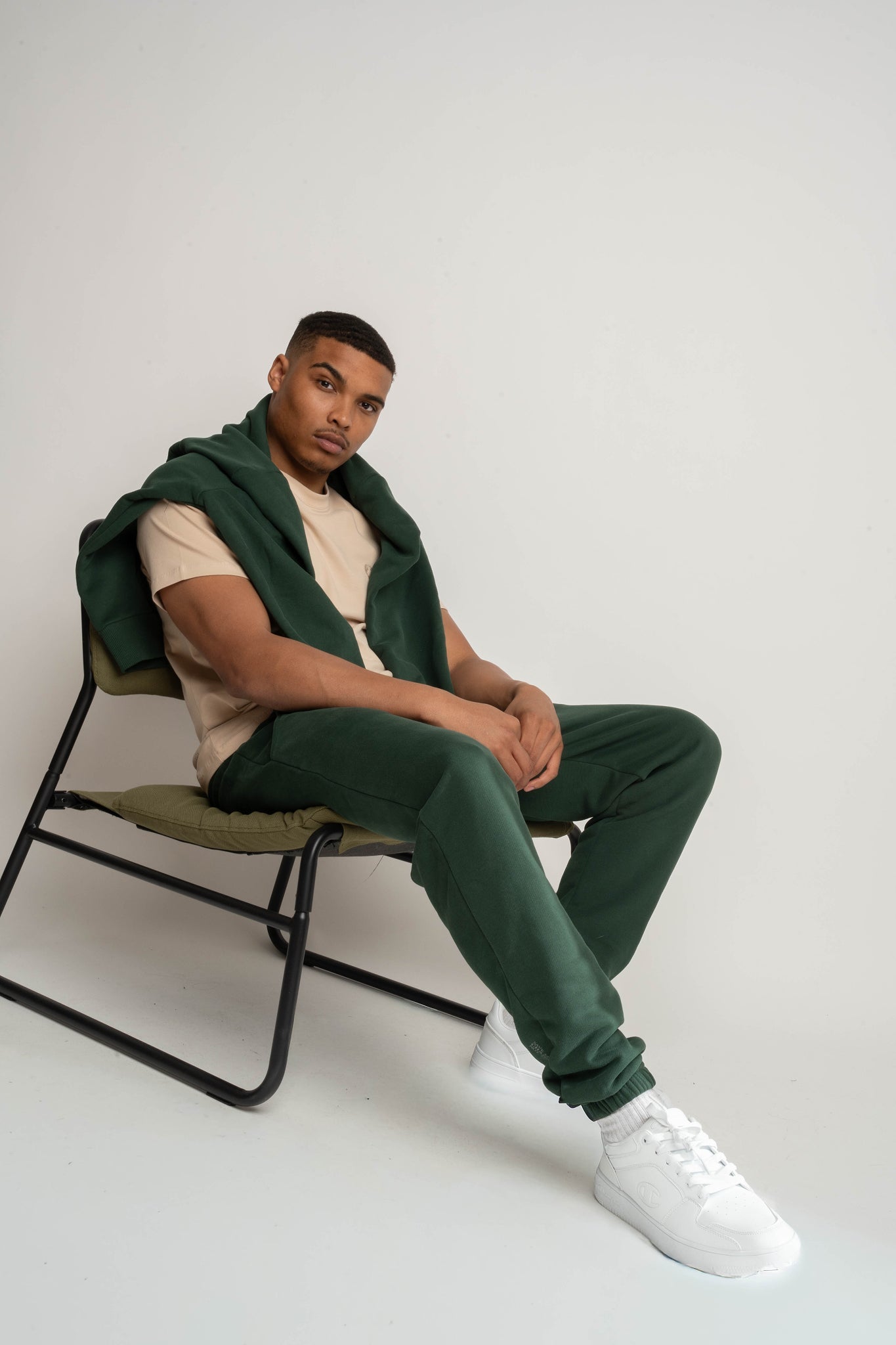 T-SHIRT MĘSKI BEŻOWY - EVEREST