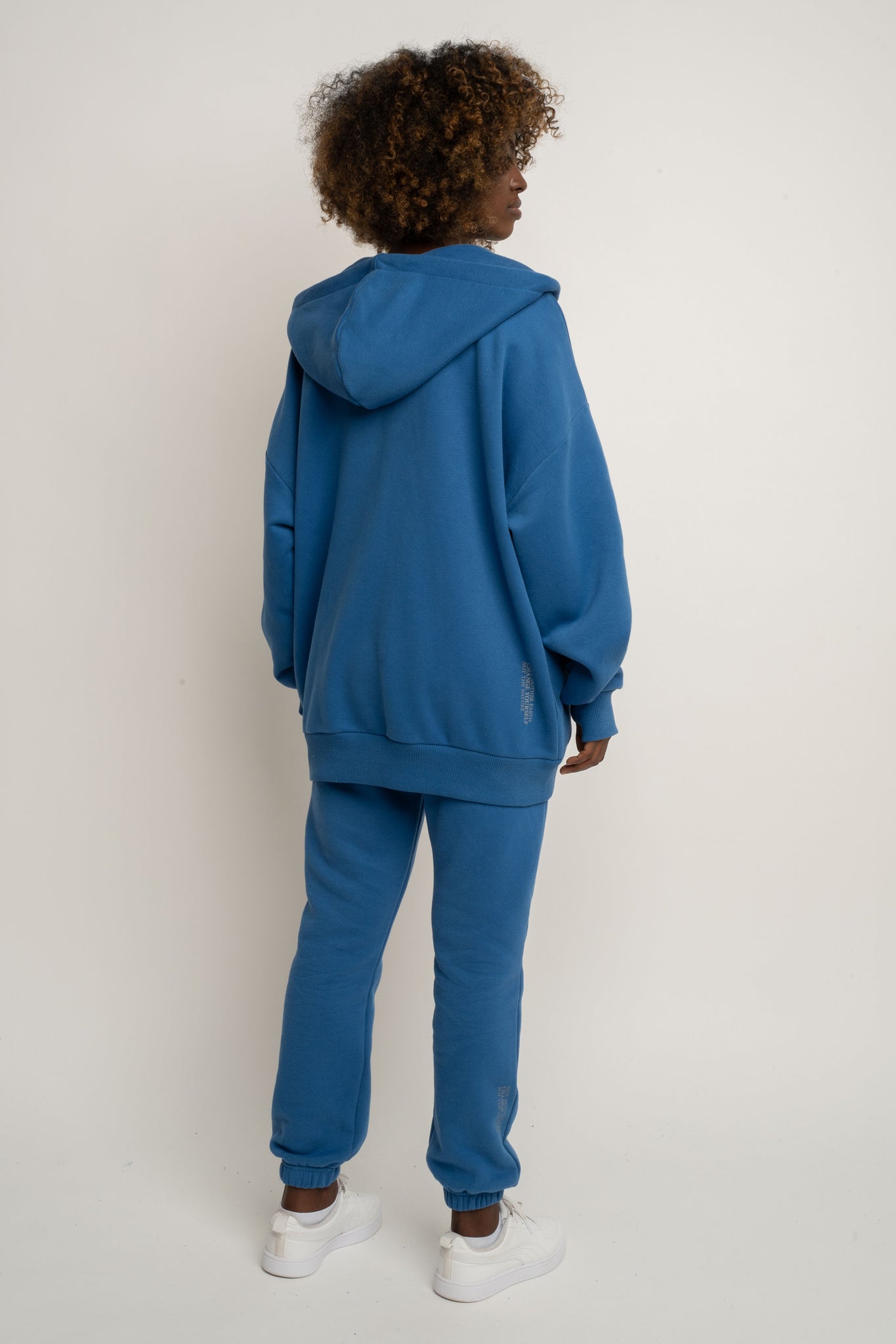 BLUZA Z KAPTUREM ROZPINANA 2nd DROP NIEBIESKA- NIKO