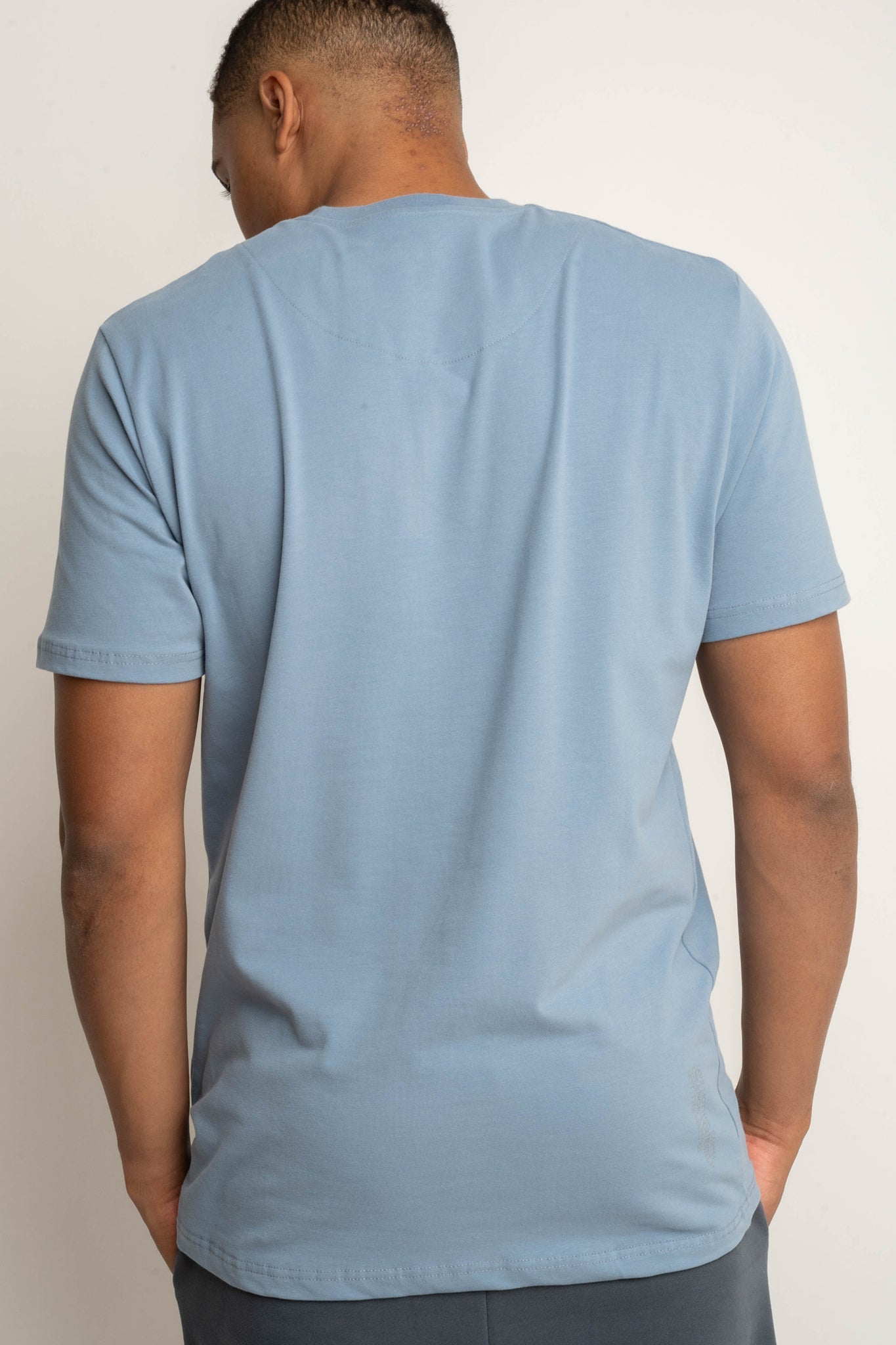 T-SHIRT MĘSKI CIEMNONIEBIESKI - EVEREST