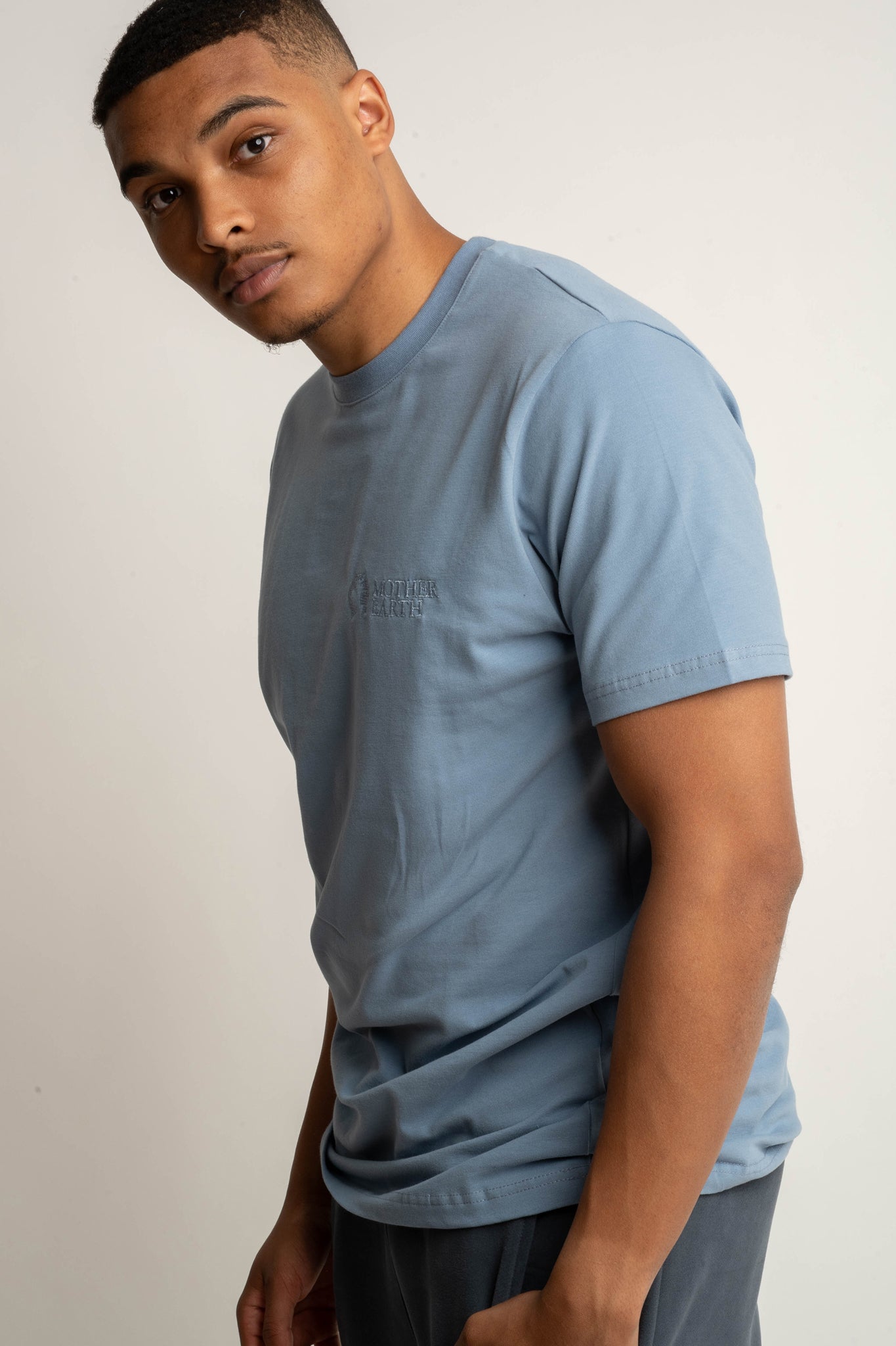 T-SHIRT MĘSKI CIEMNONIEBIESKI - EVEREST