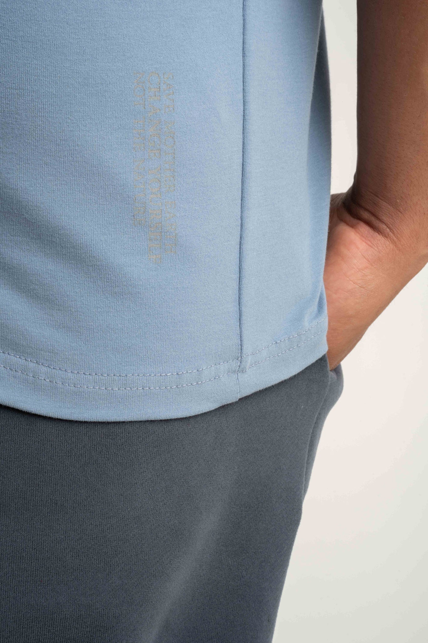 T-SHIRT MĘSKI CIEMNONIEBIESKI - EVEREST