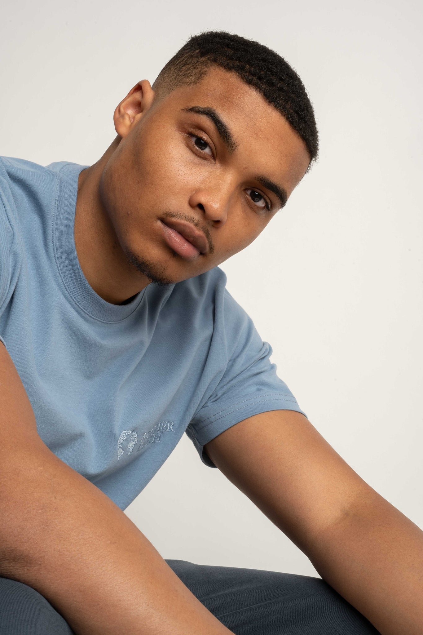 T-SHIRT MĘSKI CIEMNONIEBIESKI - EVEREST