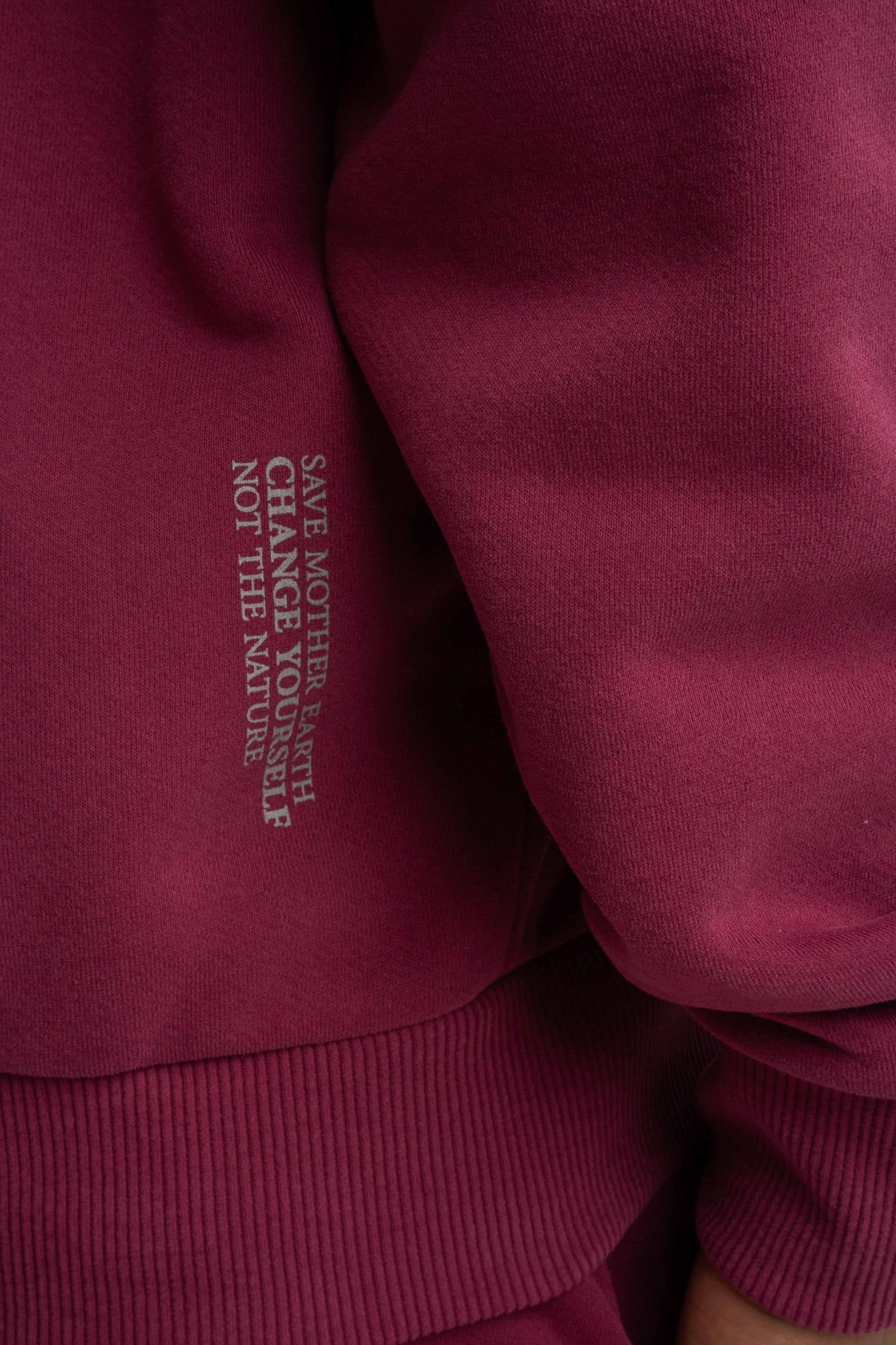 MĘSKA BLUZA Z KAPTUREM BURGUNDOWA - NASSAU