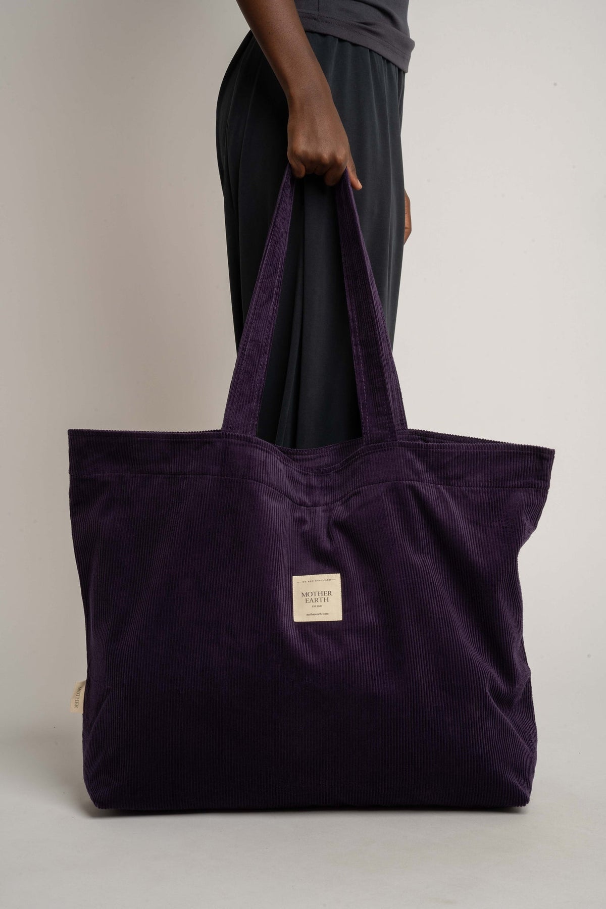 TORBA TYPU SHOPPER  BAG FIOLETOWA - ADALAR