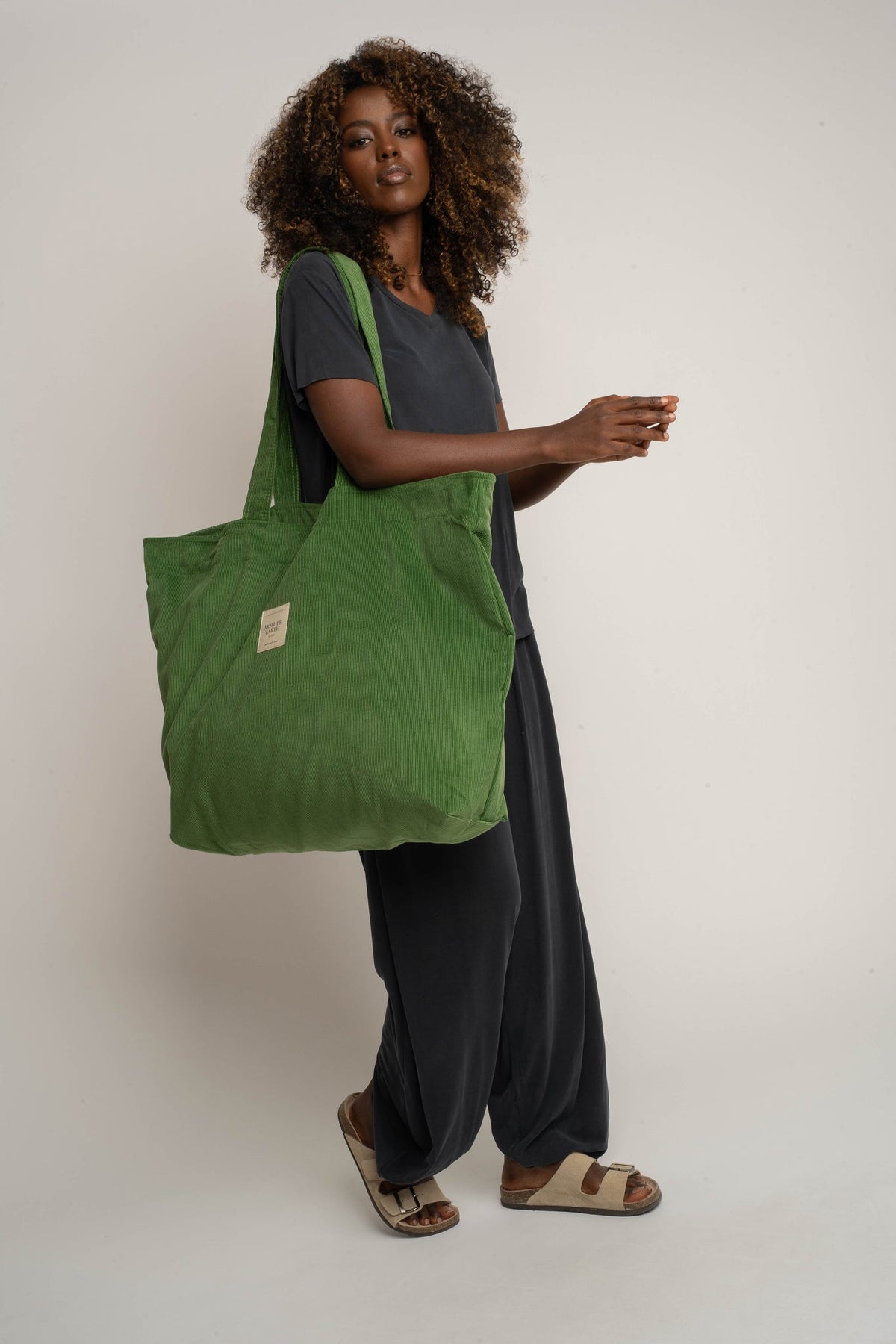TORBA TYPU SHOPPER  BAG ZIELONA - ADALAR